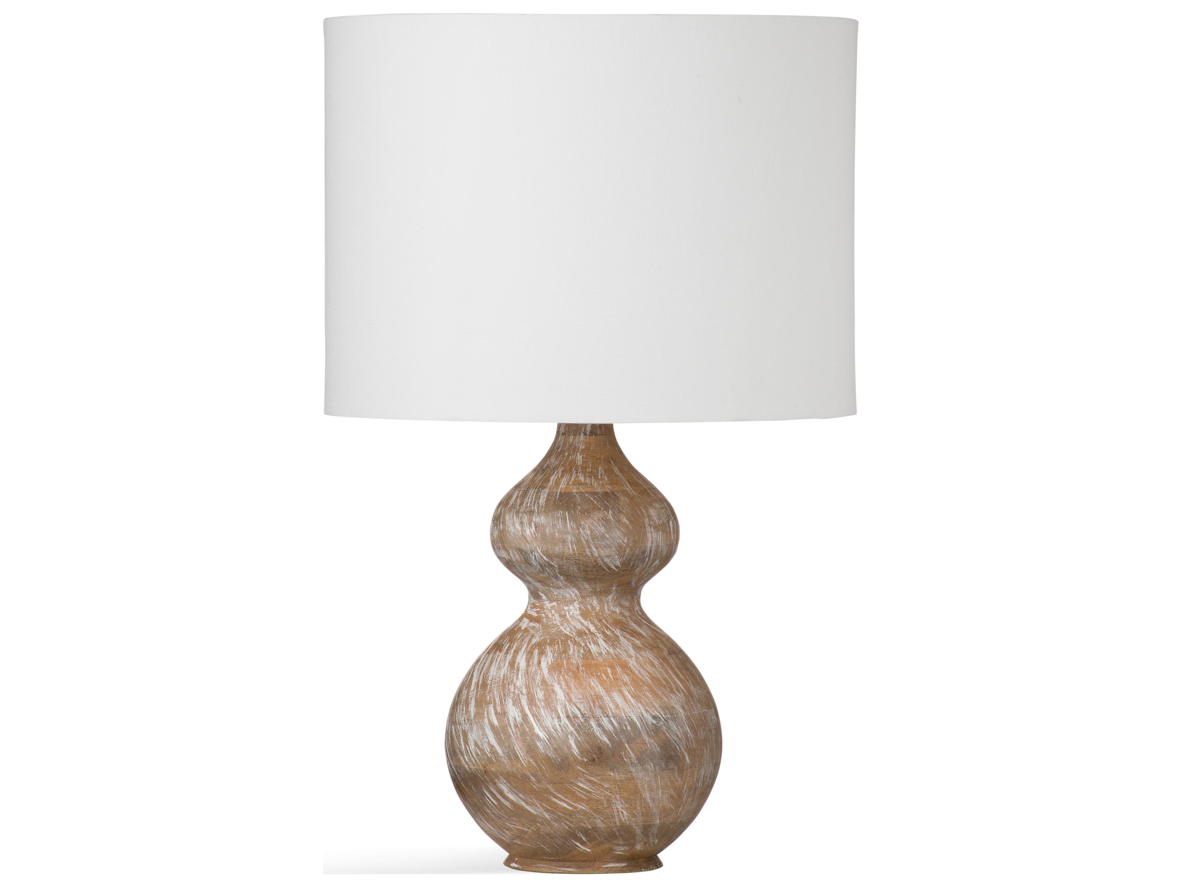 White Wash Buffet Lamp