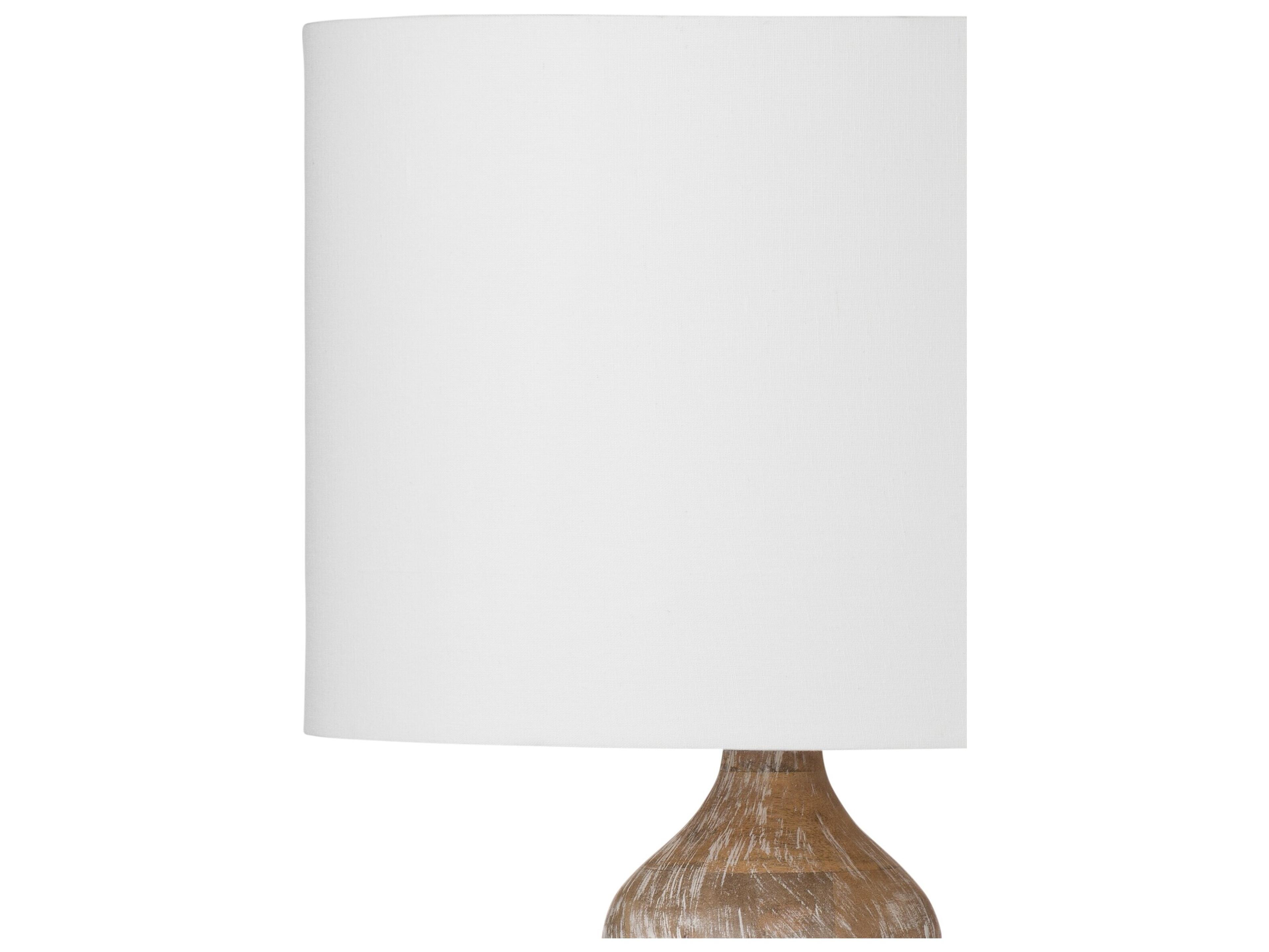 Bassett Mirror White Wash Buffet Lamp