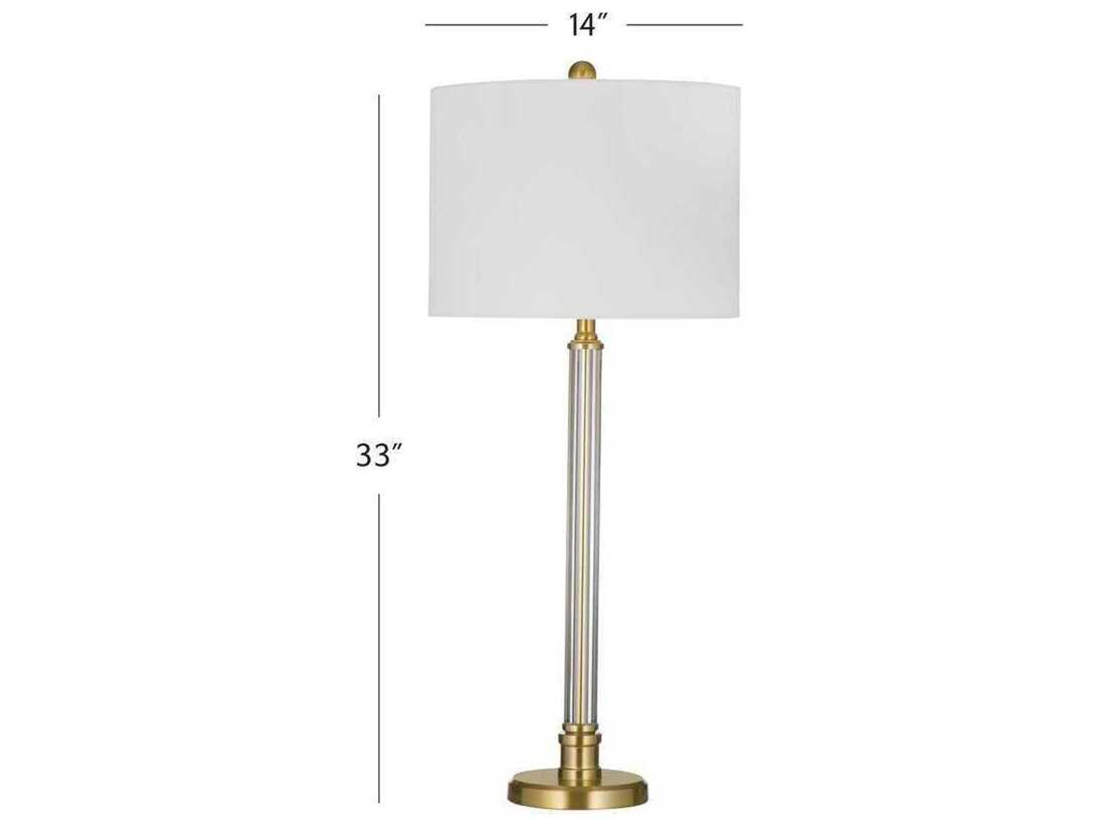 Bassett Mirror Brass Yukon Table Lamp