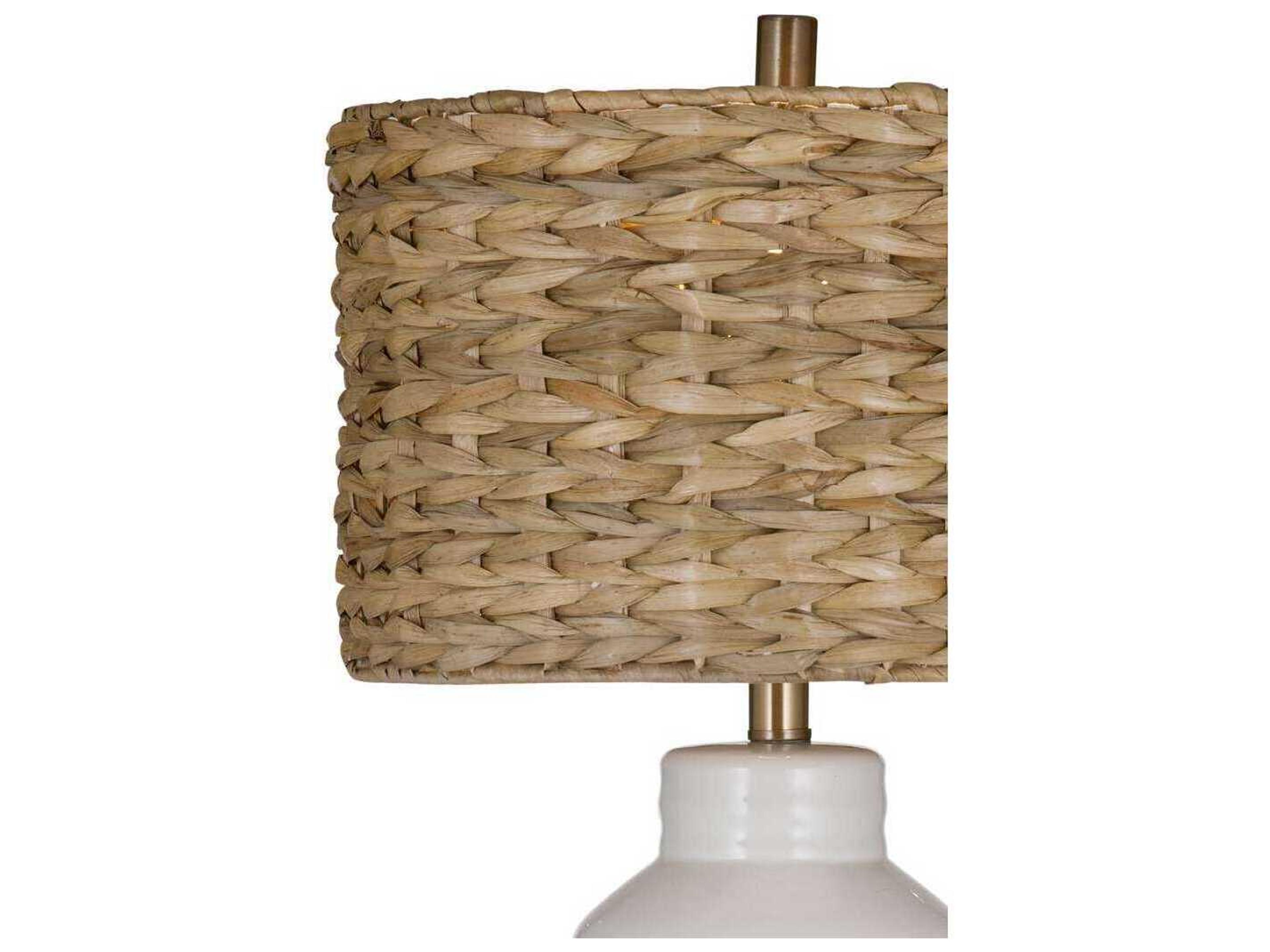 Bassett Mirror White Tigris Table Lamp