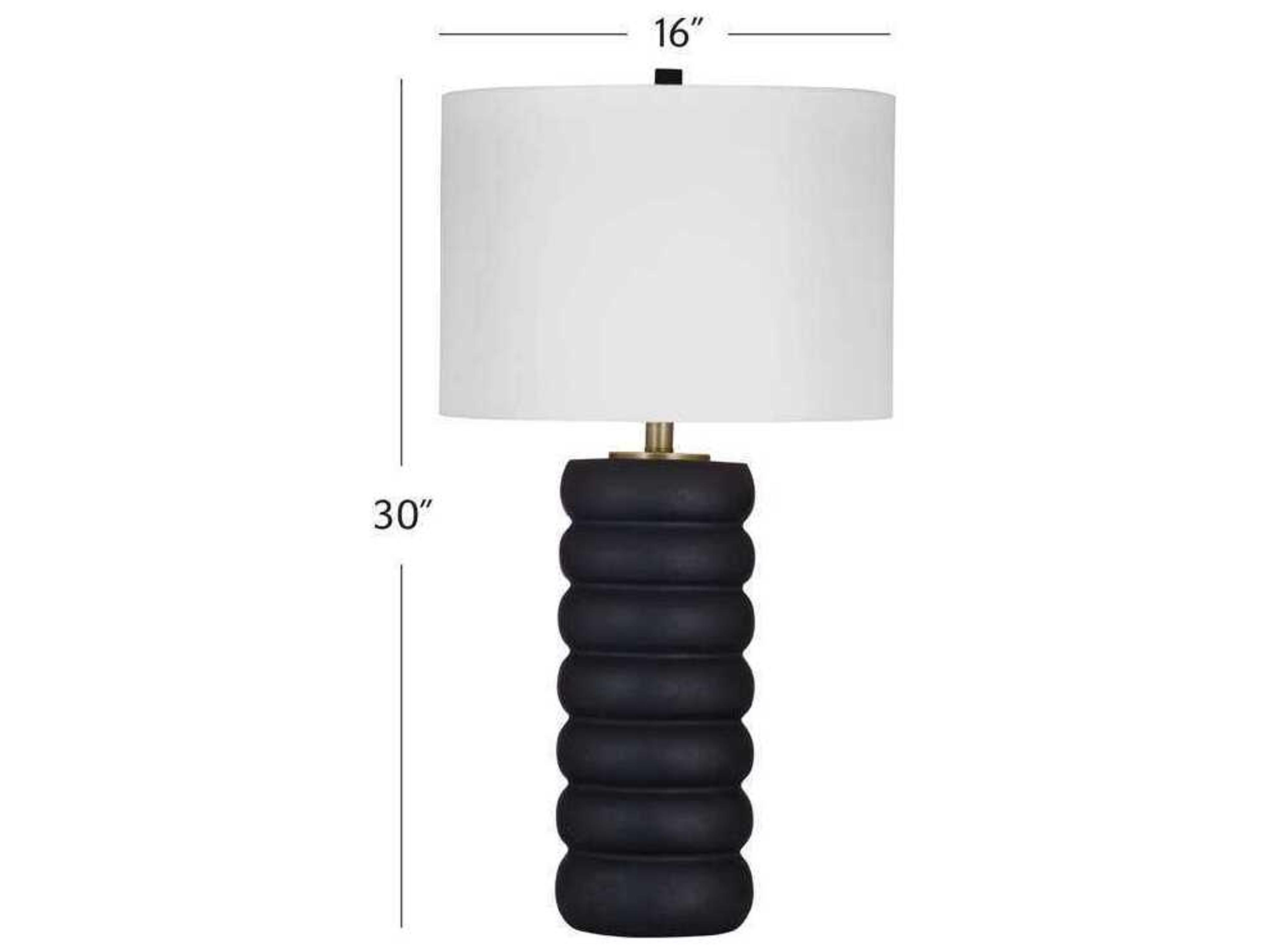 Bassett Mirror Black Pareena Table Lamp