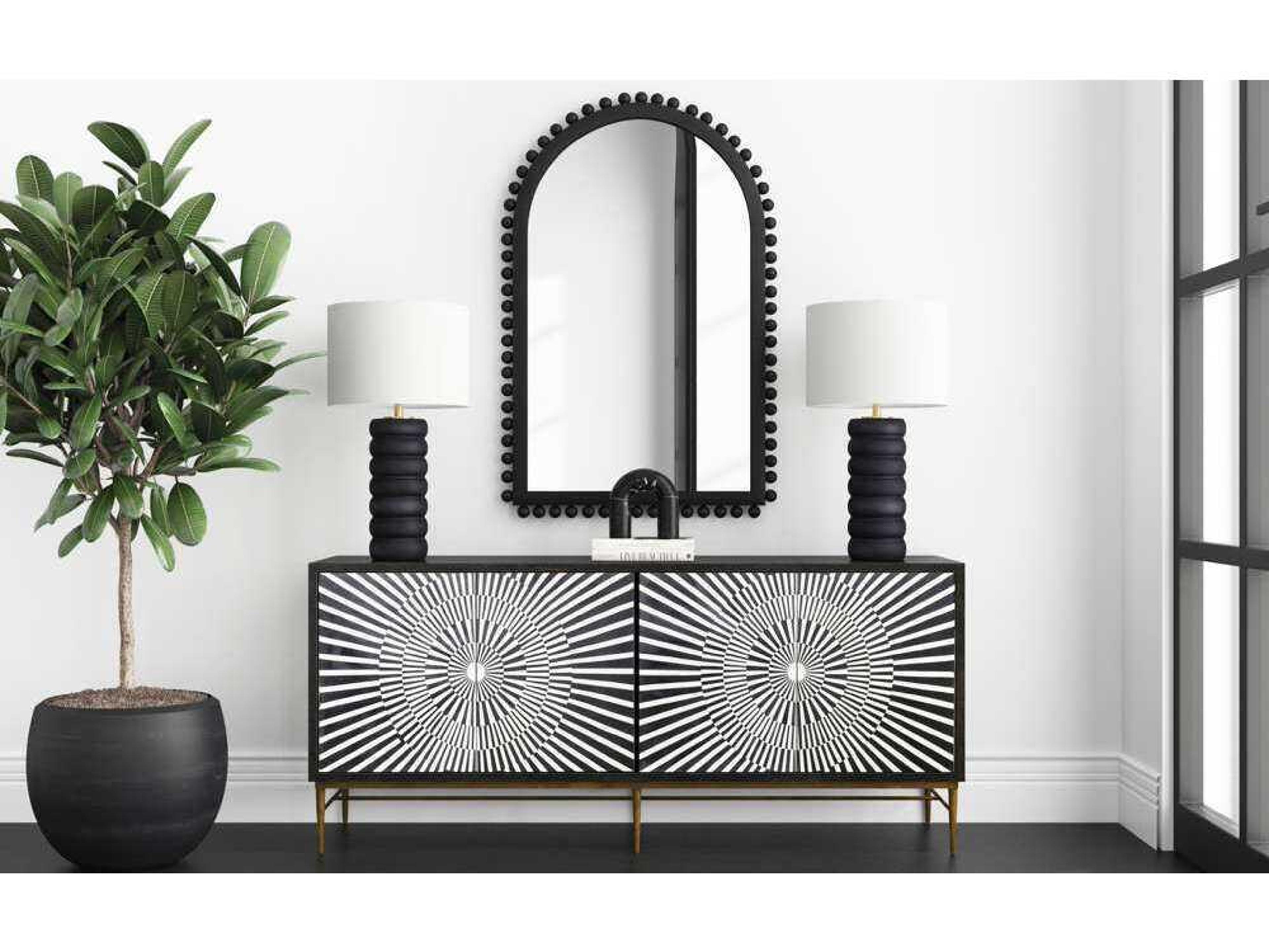 Bassett Mirror Black Pareena Table Lamp