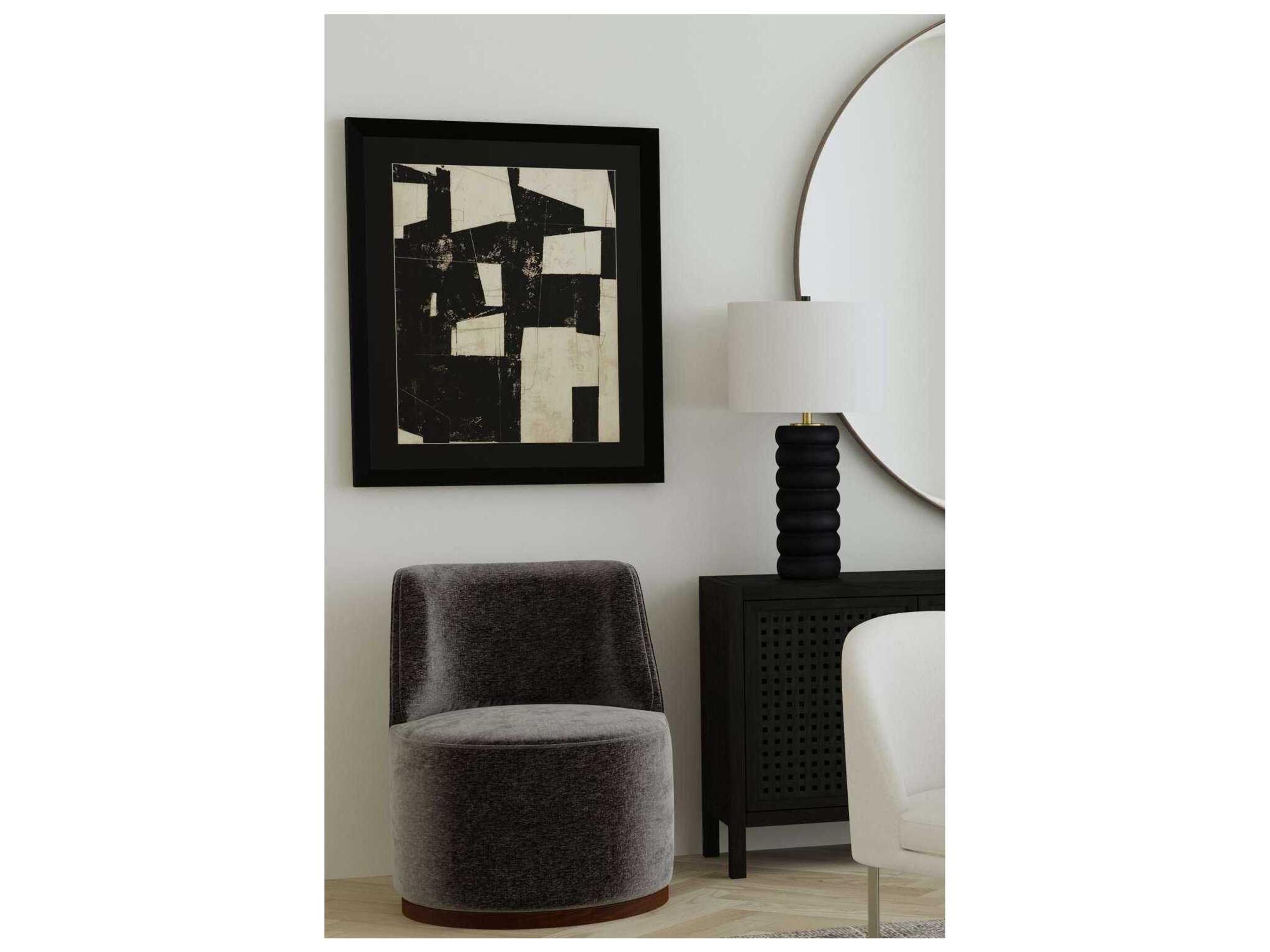 Bassett Mirror Black Pareena Table Lamp