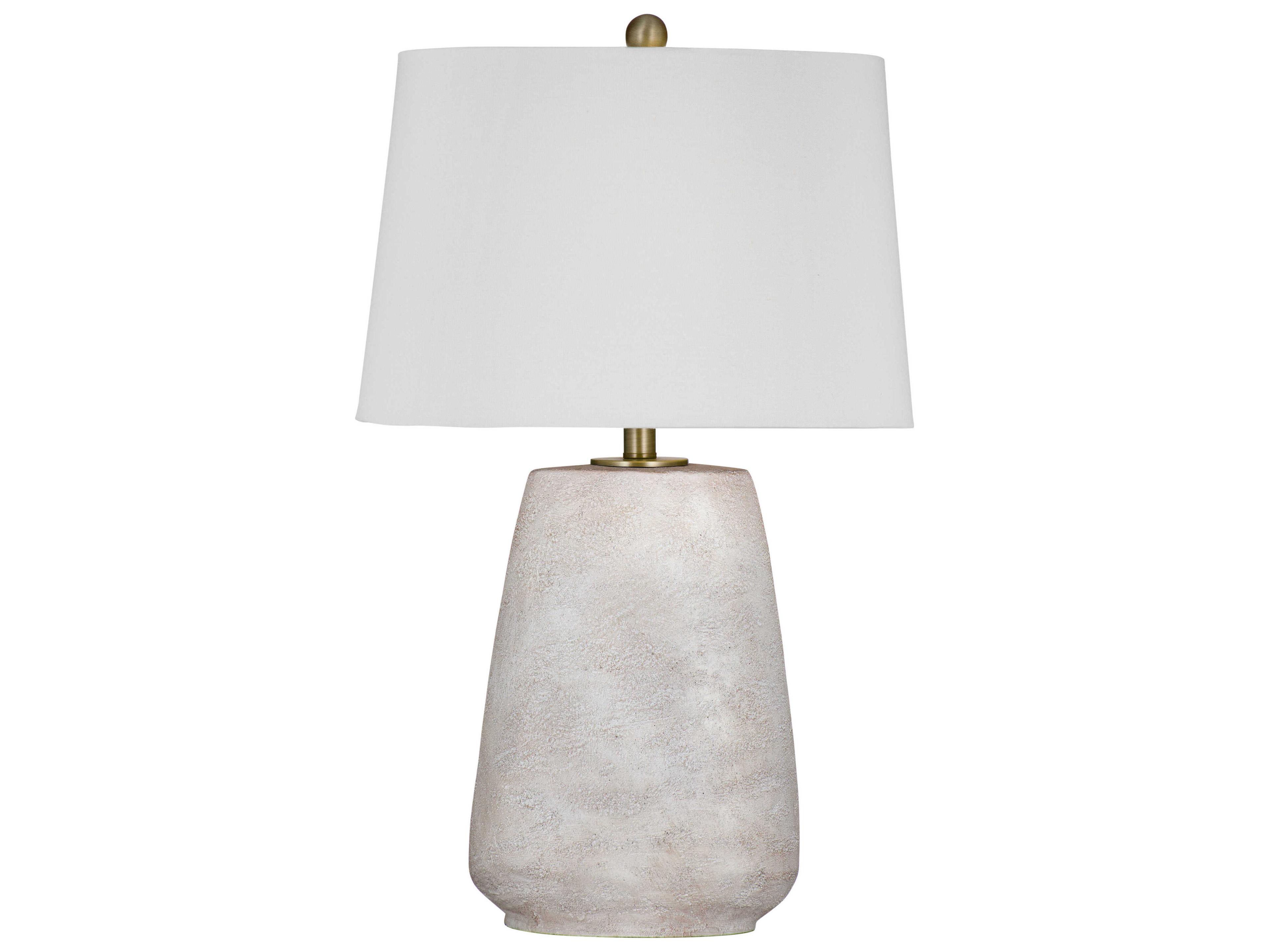 Bassett Mirror White Kasi Table Lamp