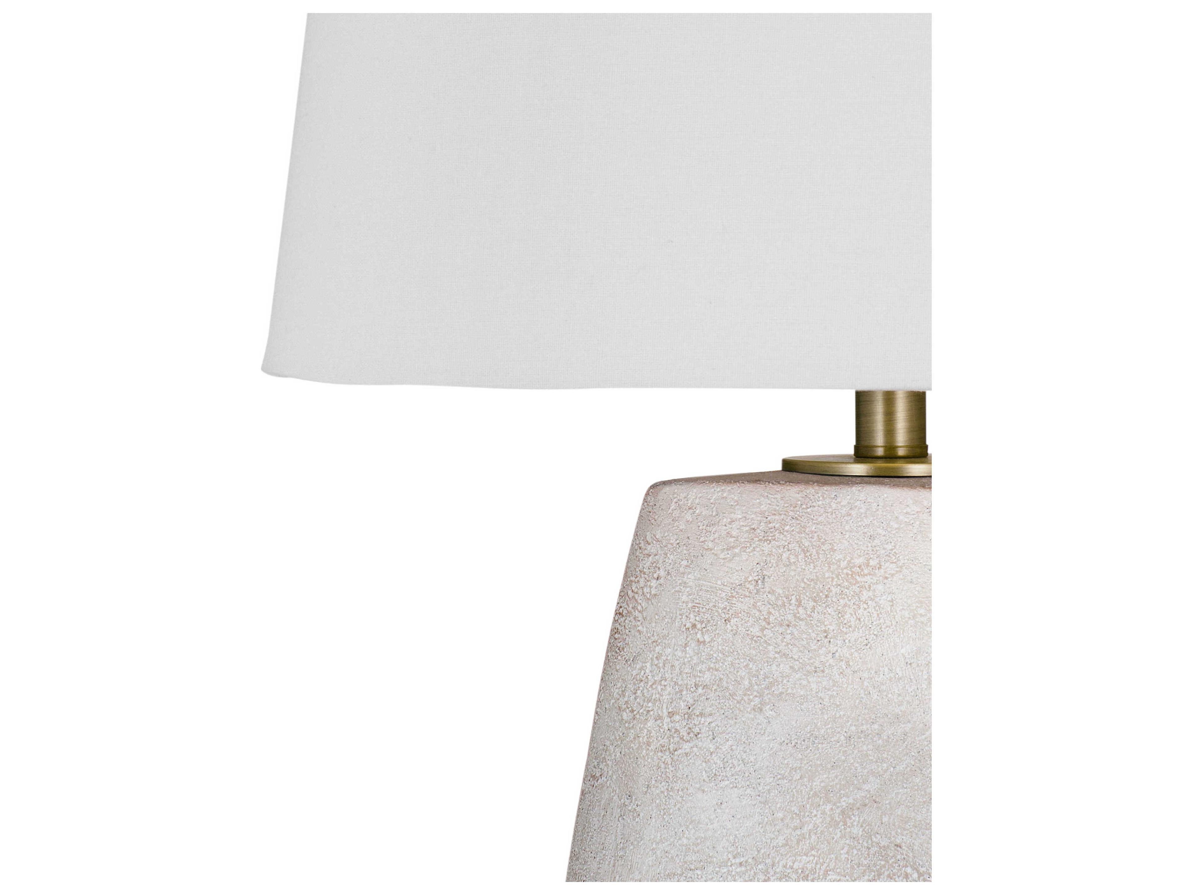 Bassett Mirror White Kasi Table Lamp