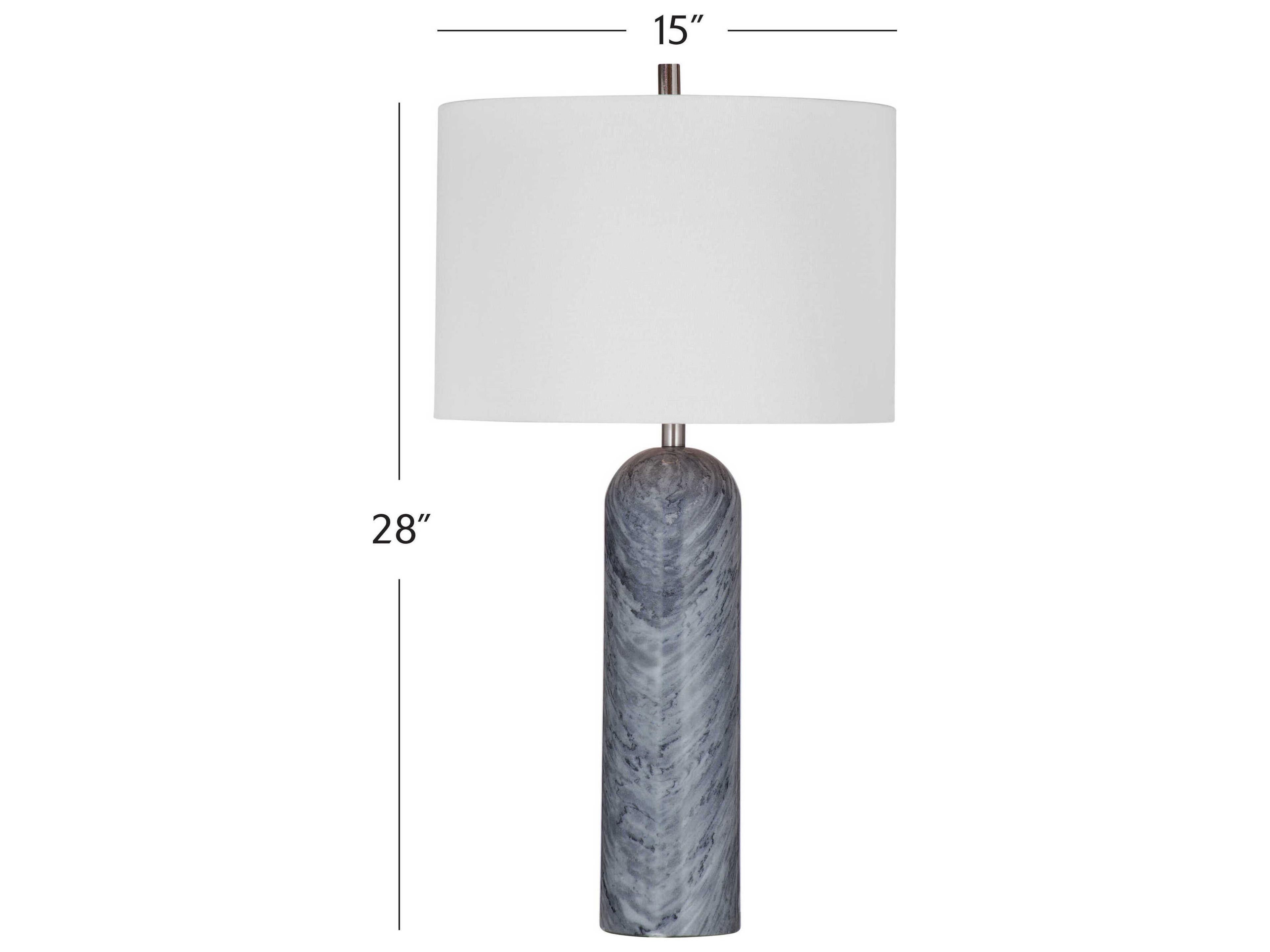 Bassett Mirror Gray Sassandra Table Lamp