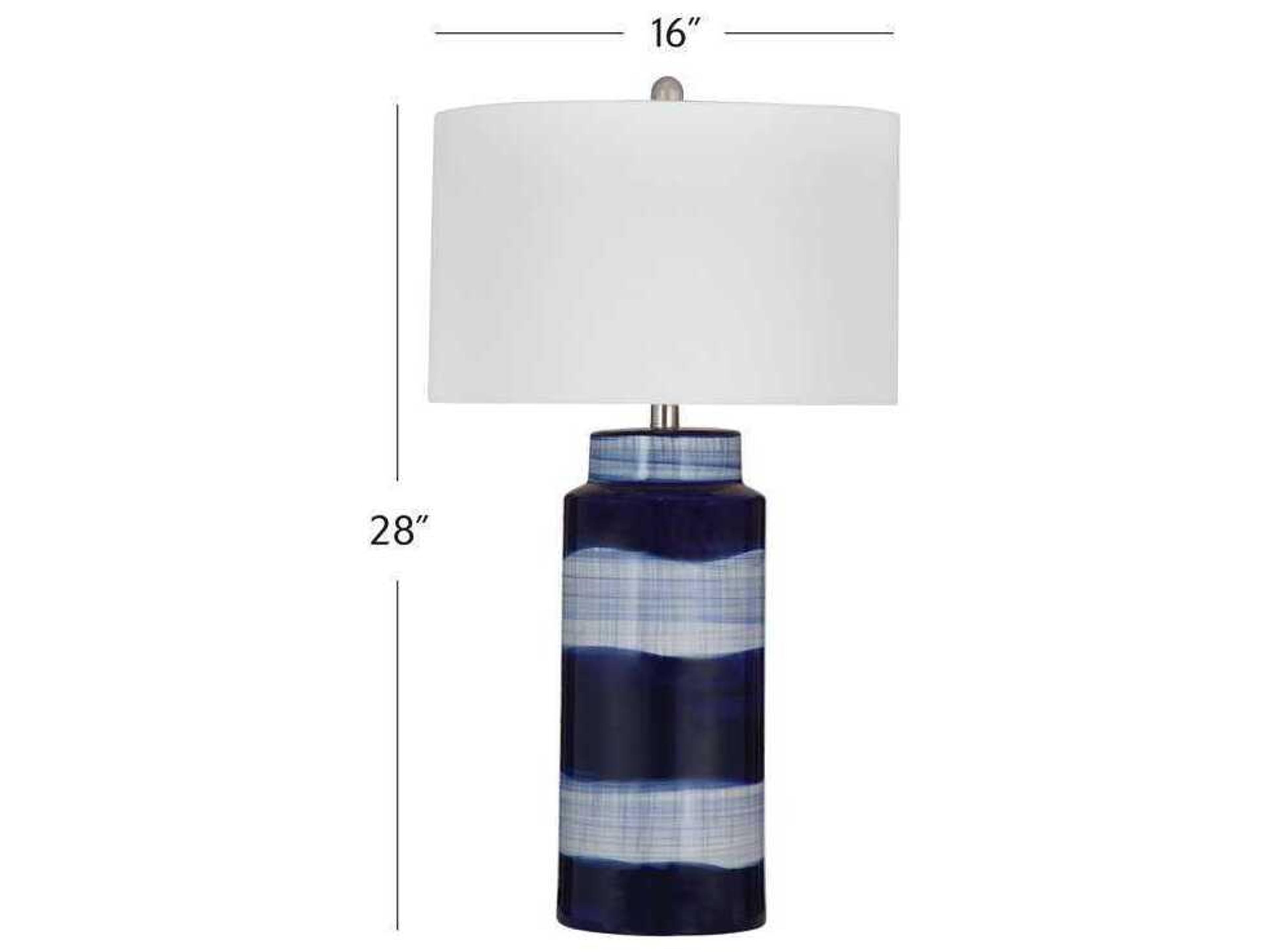 Bassett Mirror Blue Shire Table Lamp