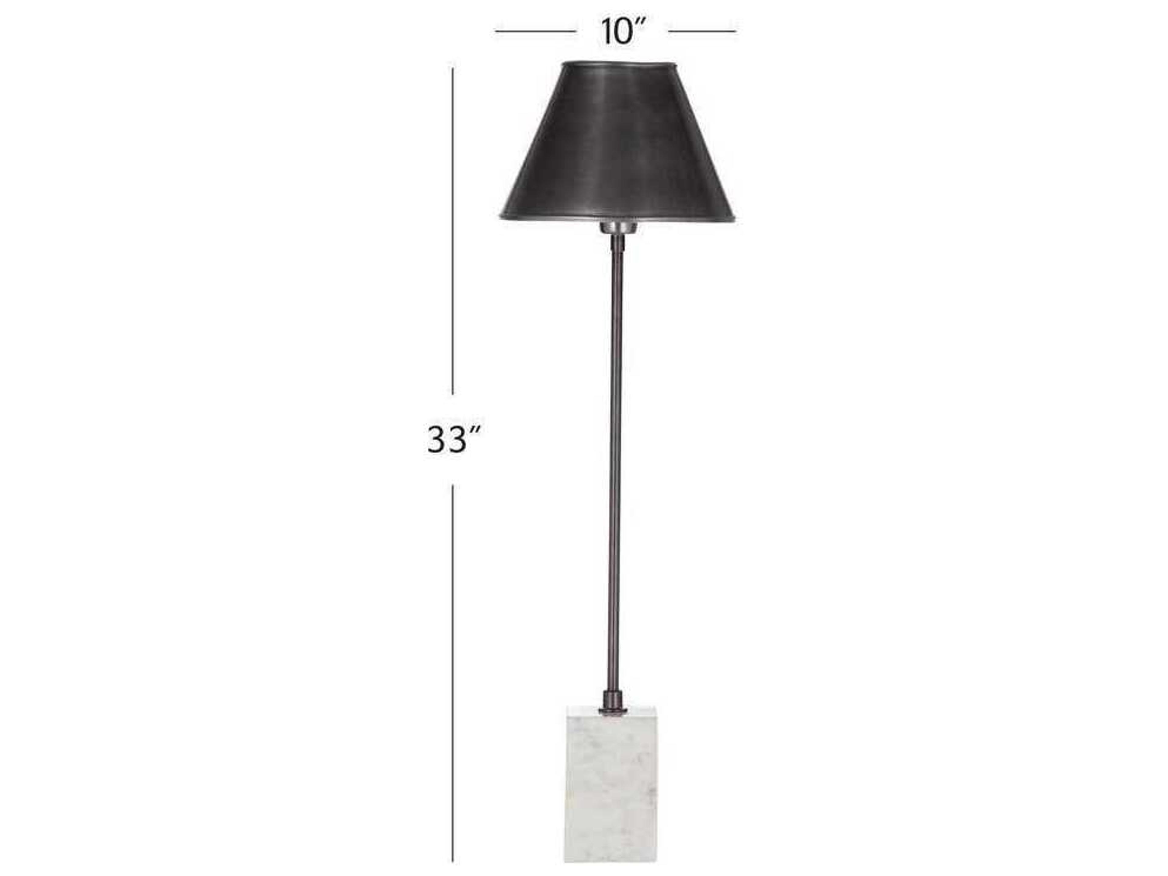 Bassett Mirror Black Bronze Table Lamp