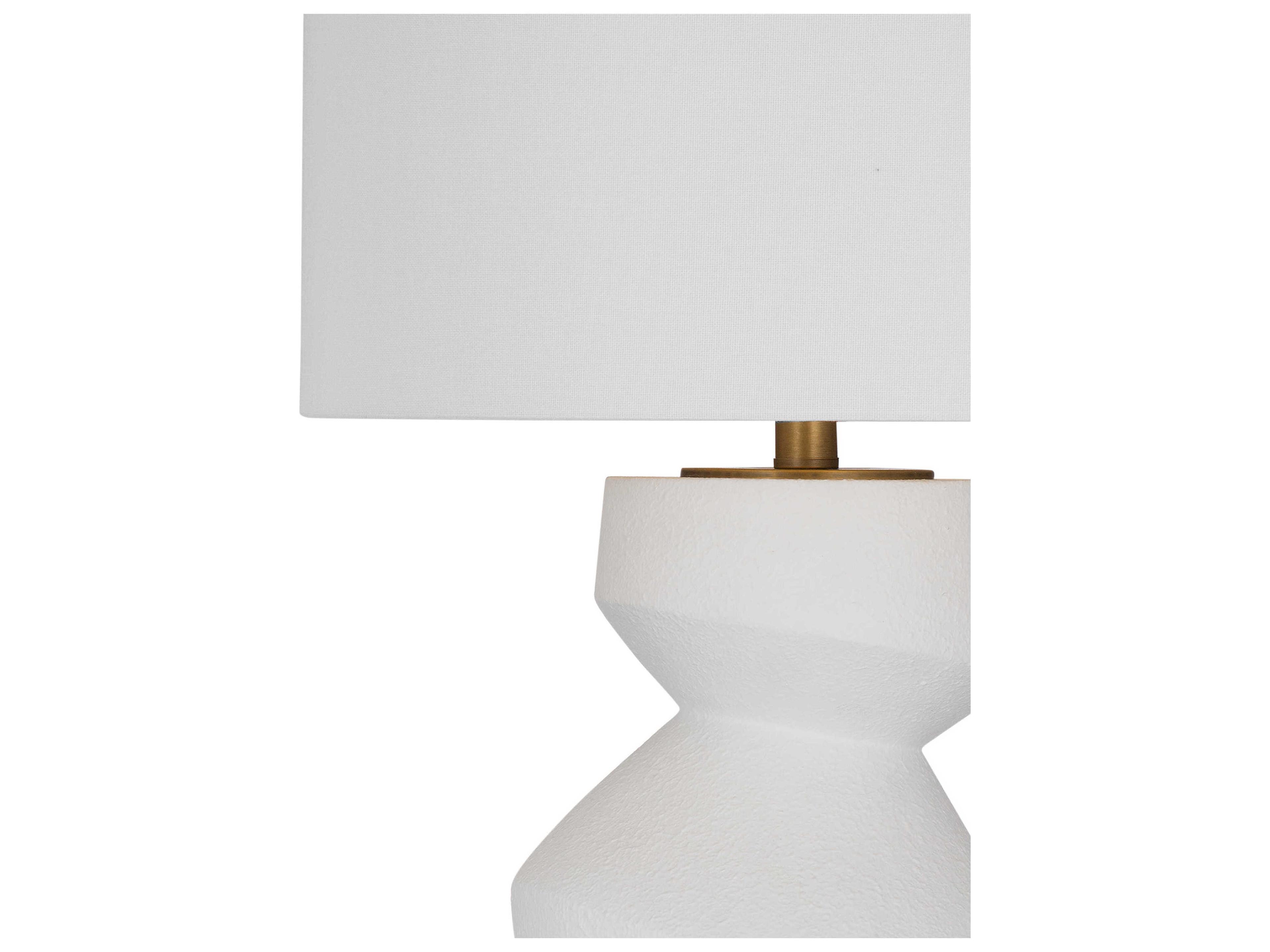 Bassett Mirror Helen White Table Lamp