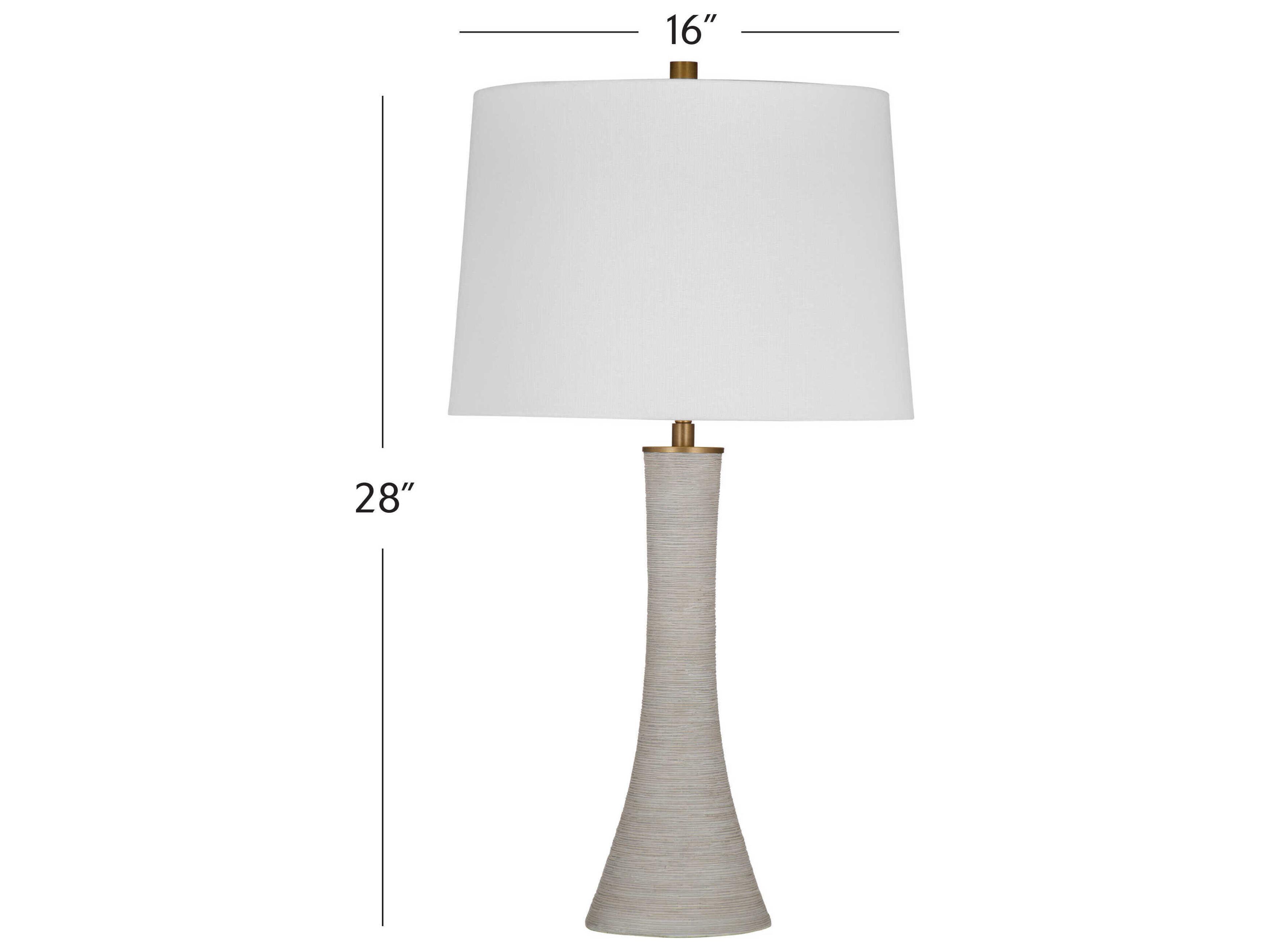 Bassett Mirror Ranier Gray Table Lamp