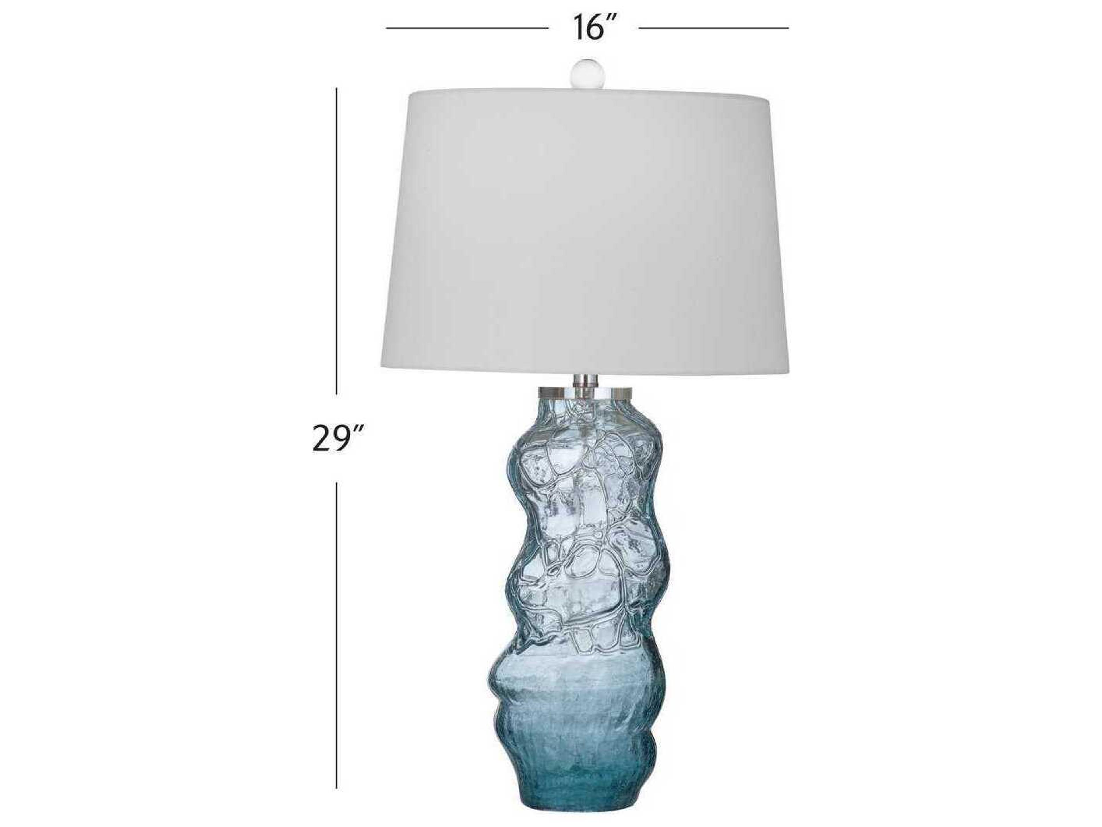 Bassett Mirror Blue Atchison Table Lamp