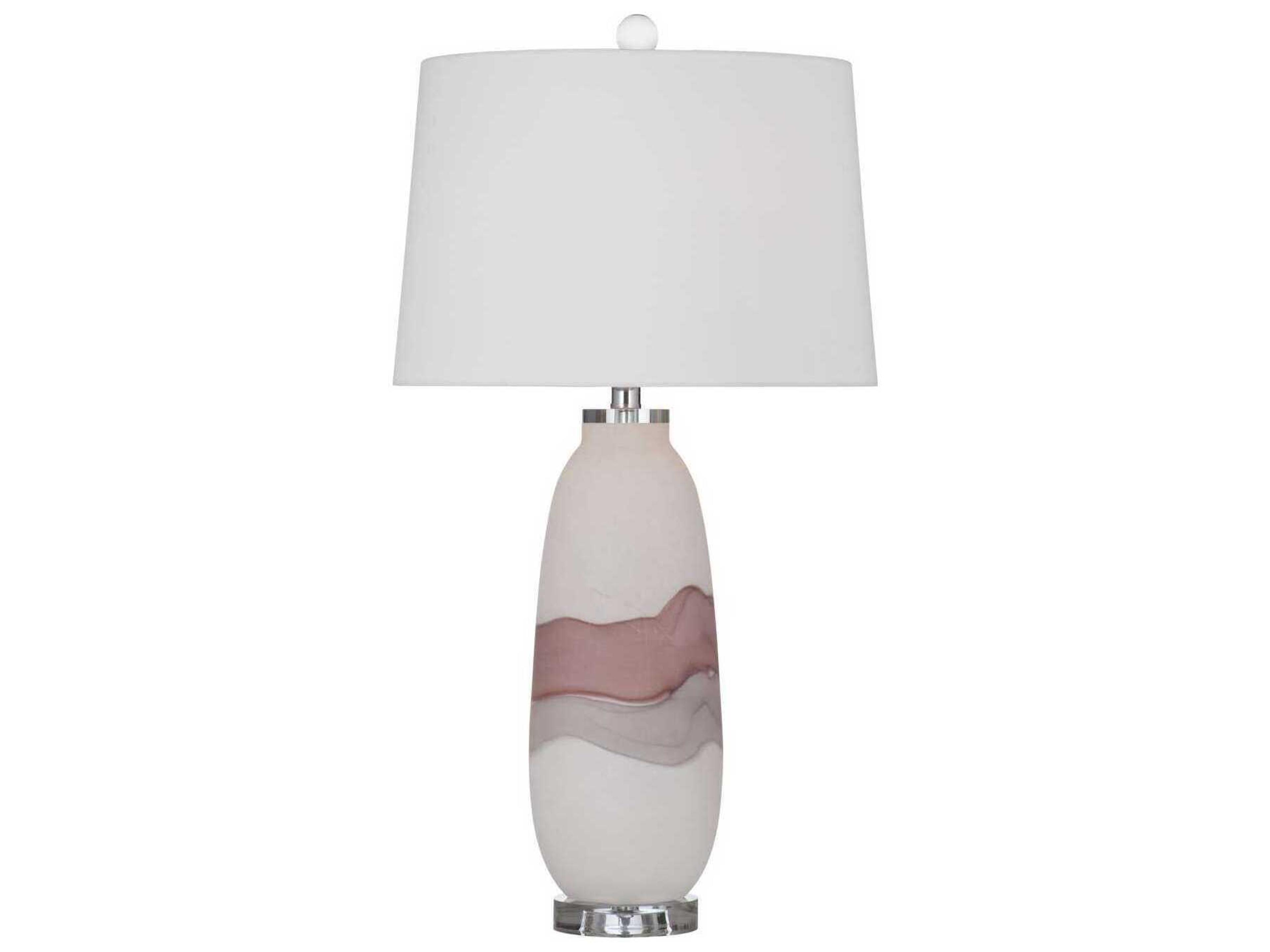 Bassett Mirror White Benin Table Lamp