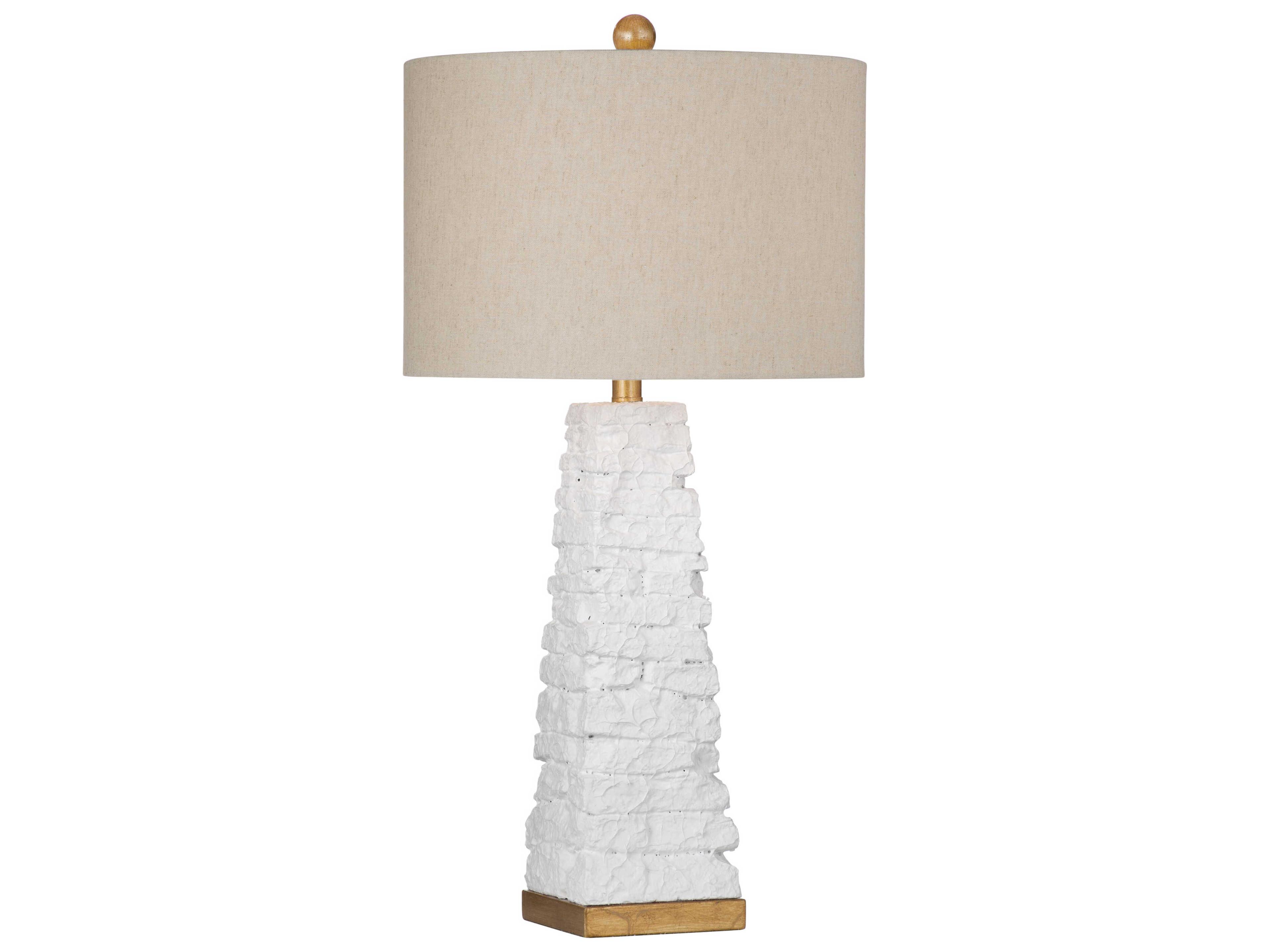 Bassett Mirror White Comoros Table Lamp