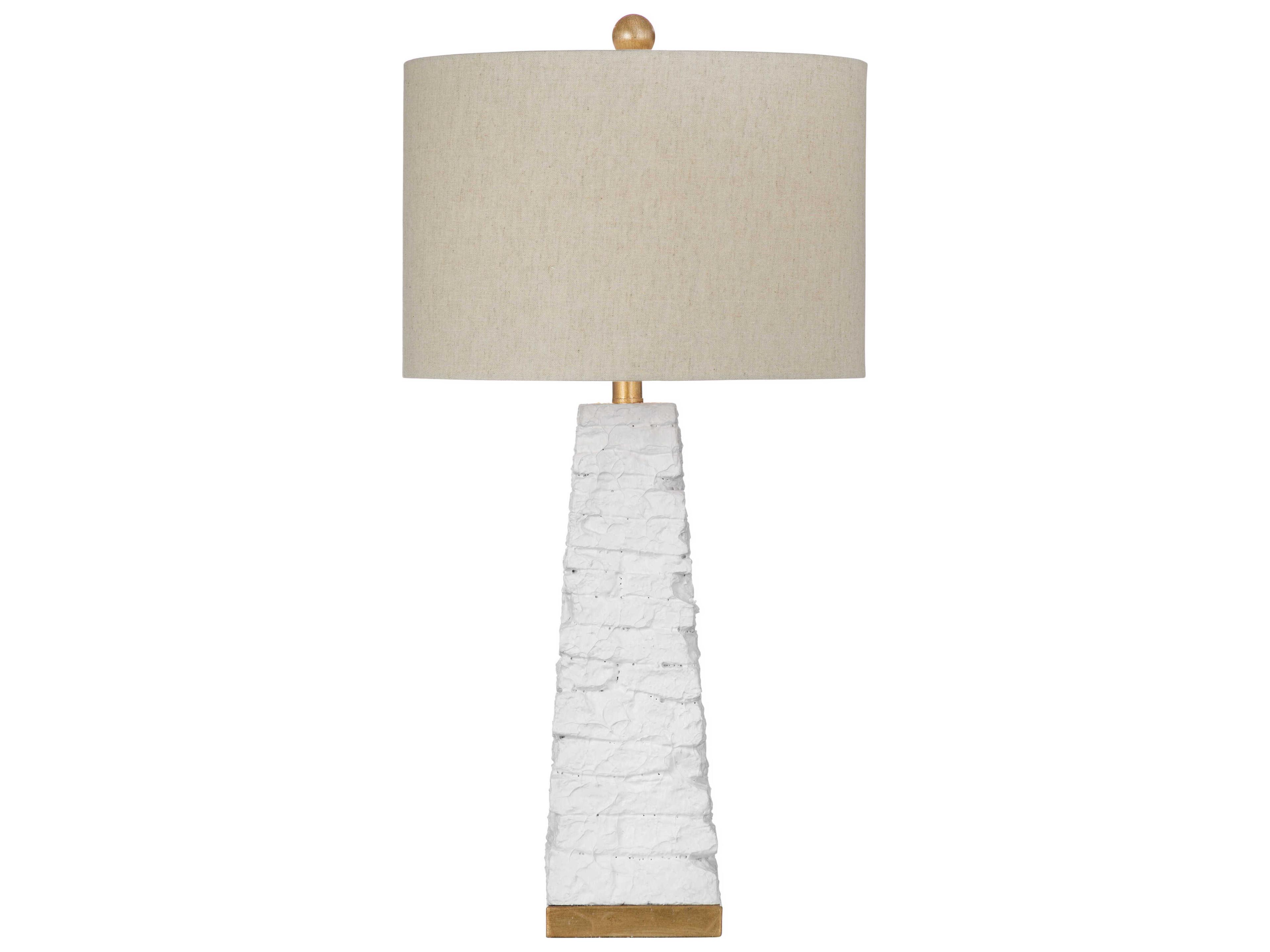 Bassett Mirror White Comoros Table Lamp