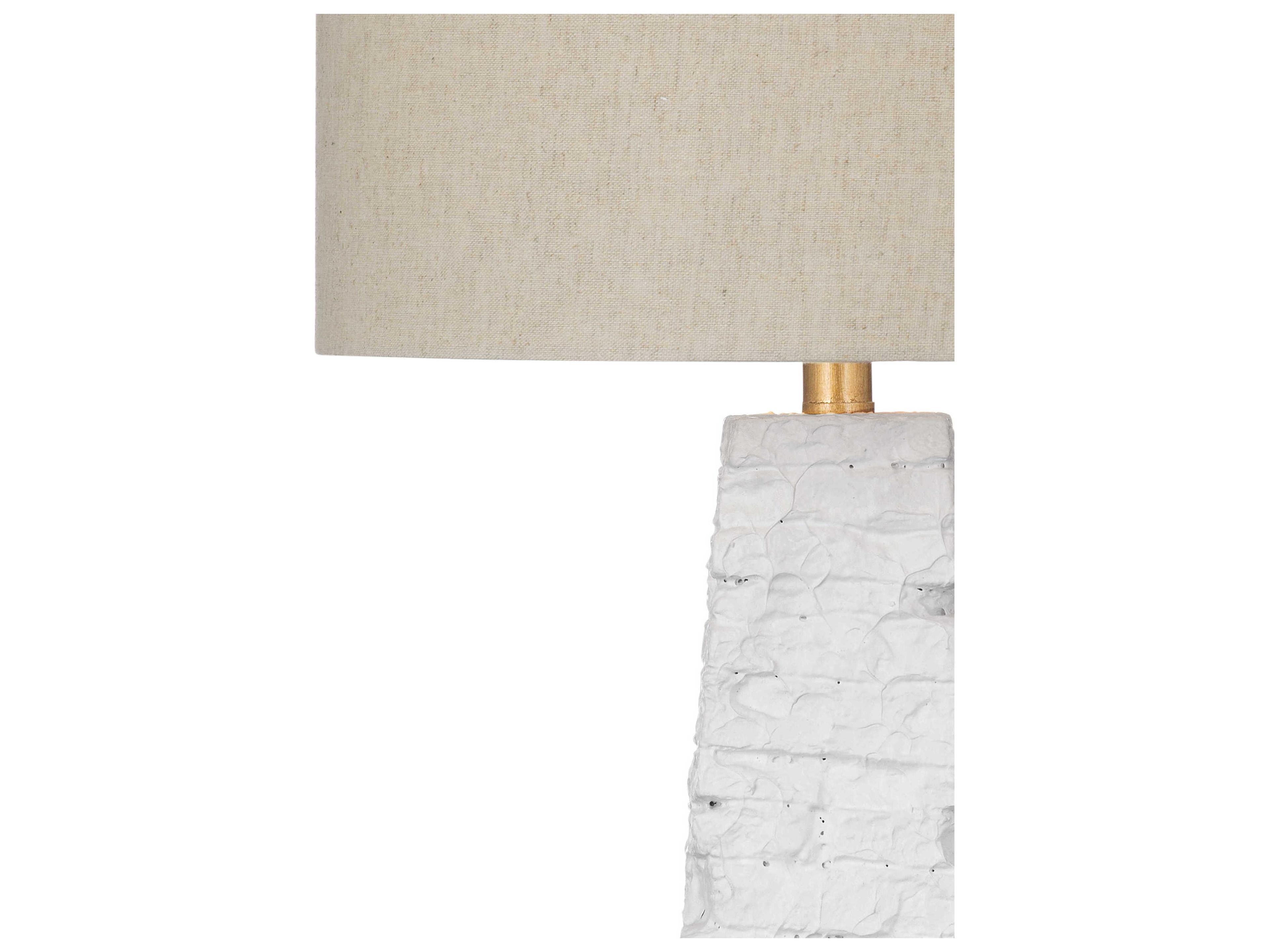 Bassett Mirror White Comoros Table Lamp