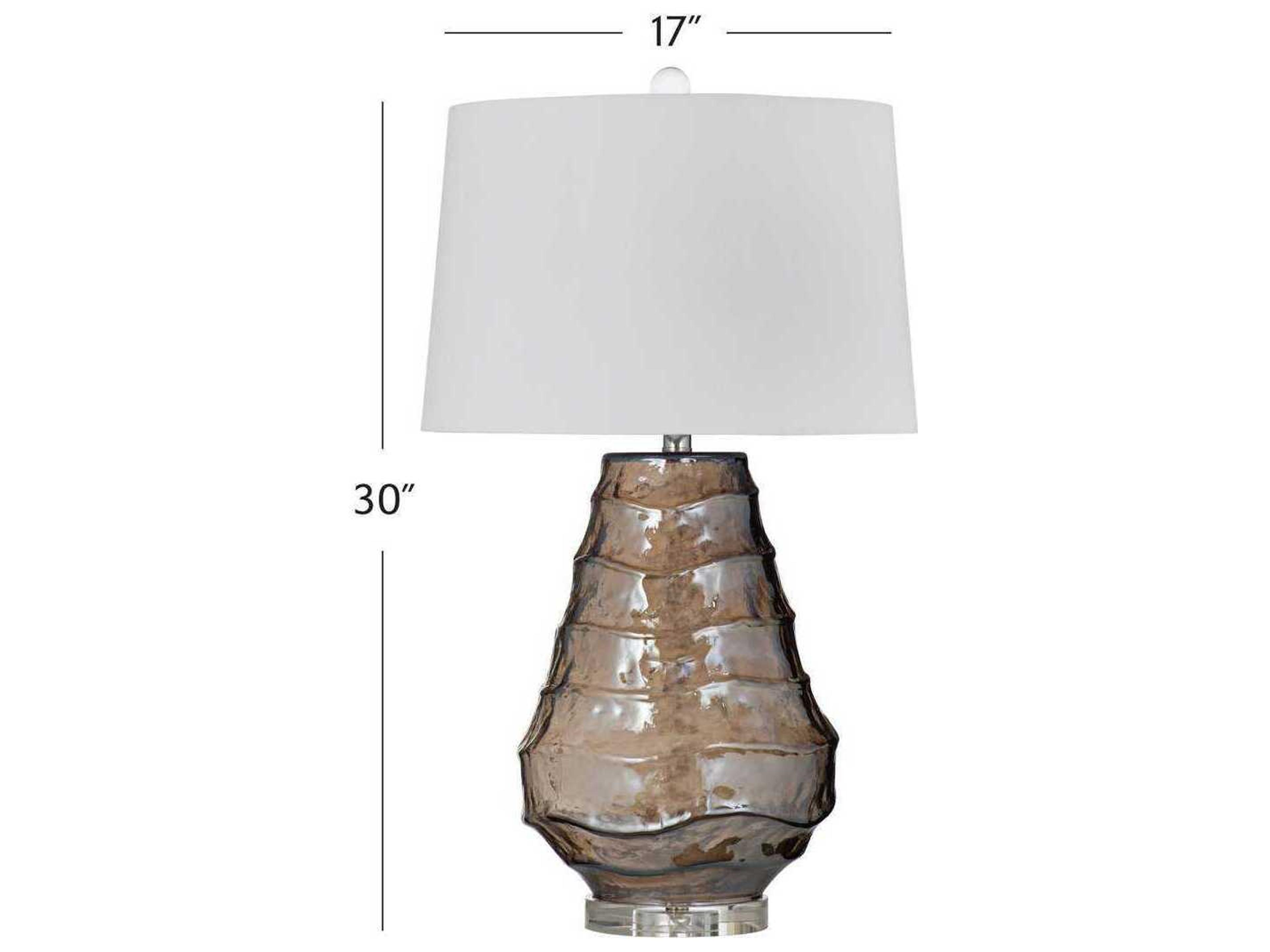 Bassett Mirror Gray Monaco Table Lamp