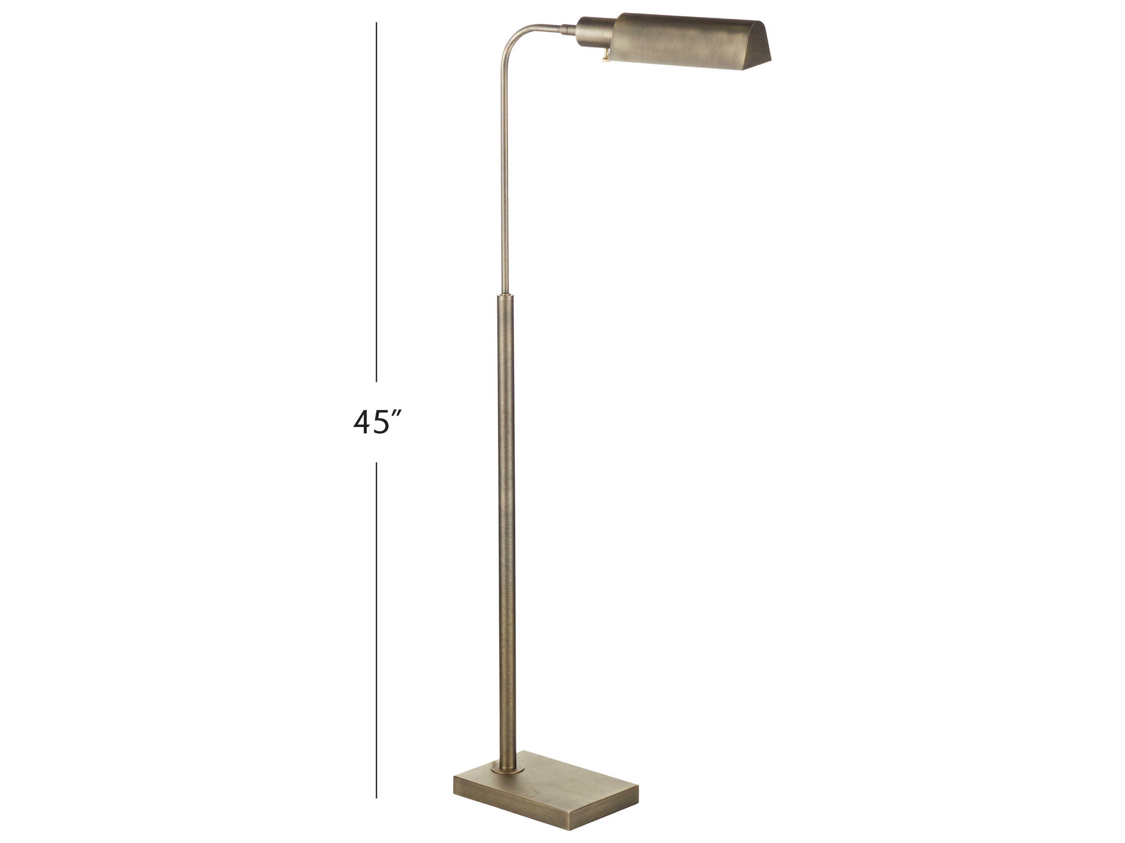 Bassett Mirror Clatsop Brass Floor Lamp