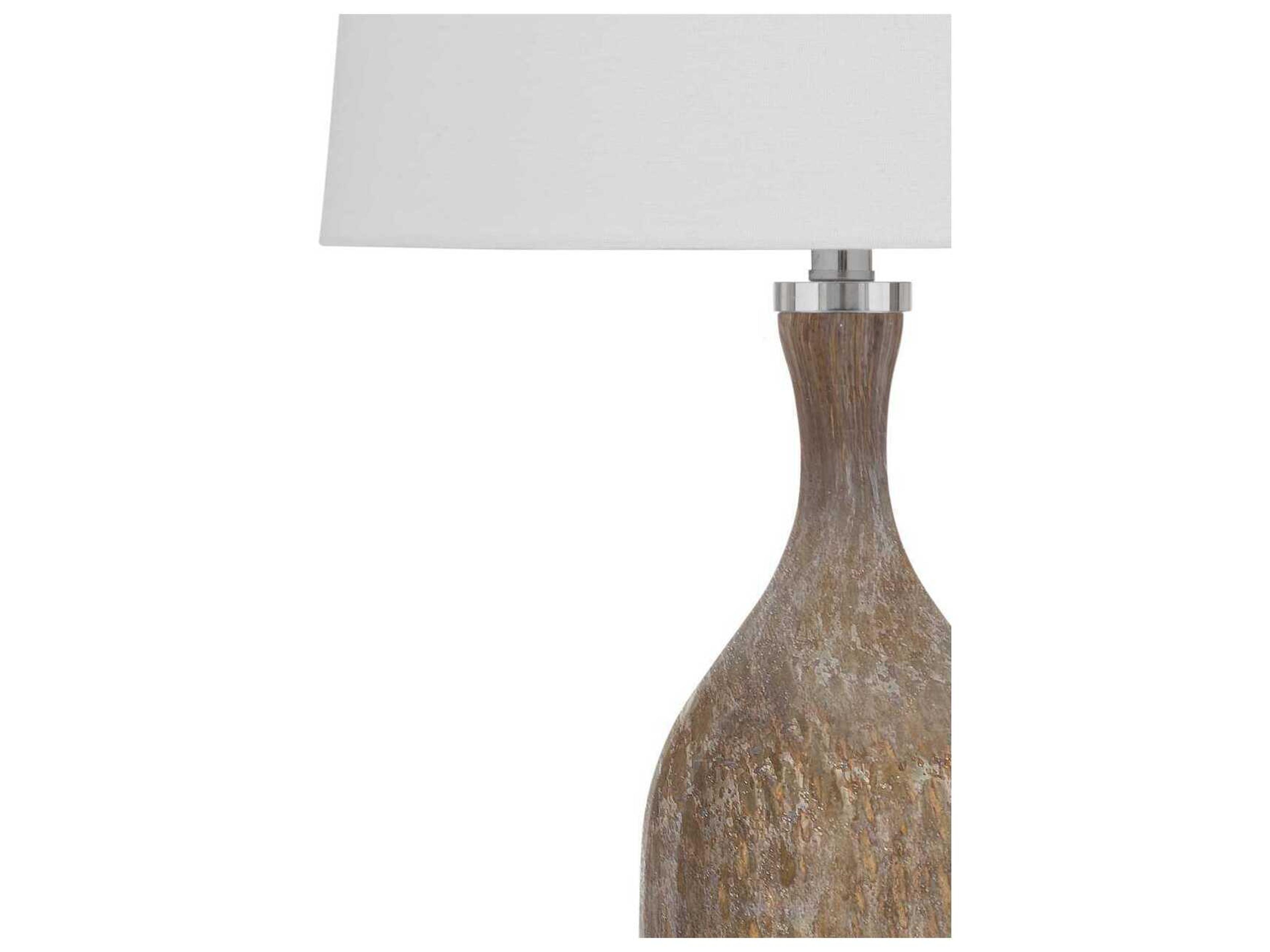 Bassett Mirror Silver Greeley Table Lamp