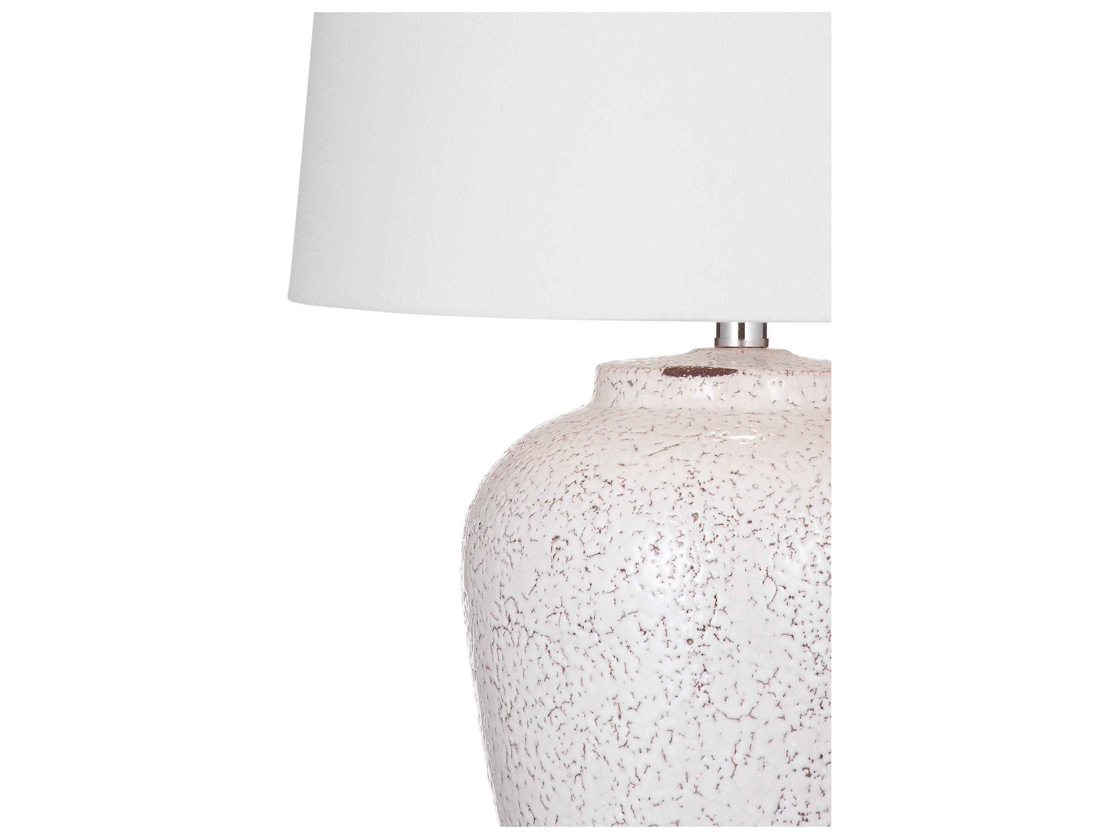 Bassett Mirror Celburne White Table Lamp