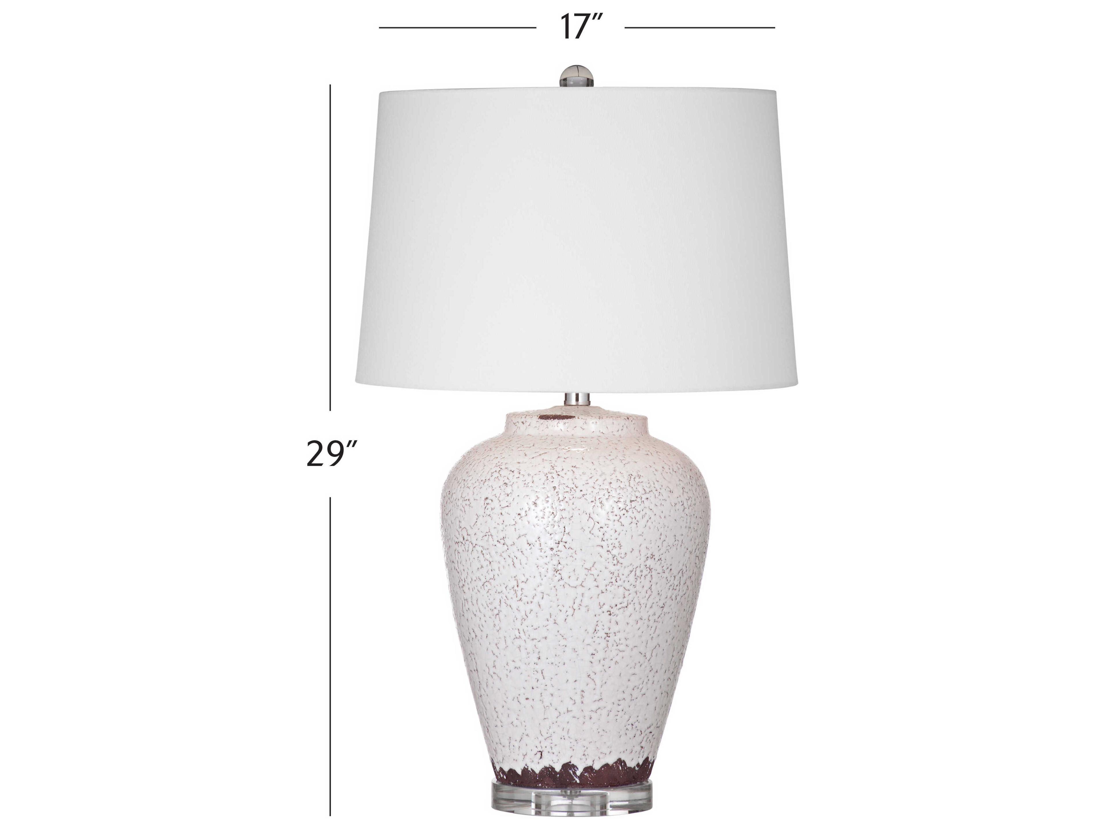 Bassett Mirror Celburne White Table Lamp