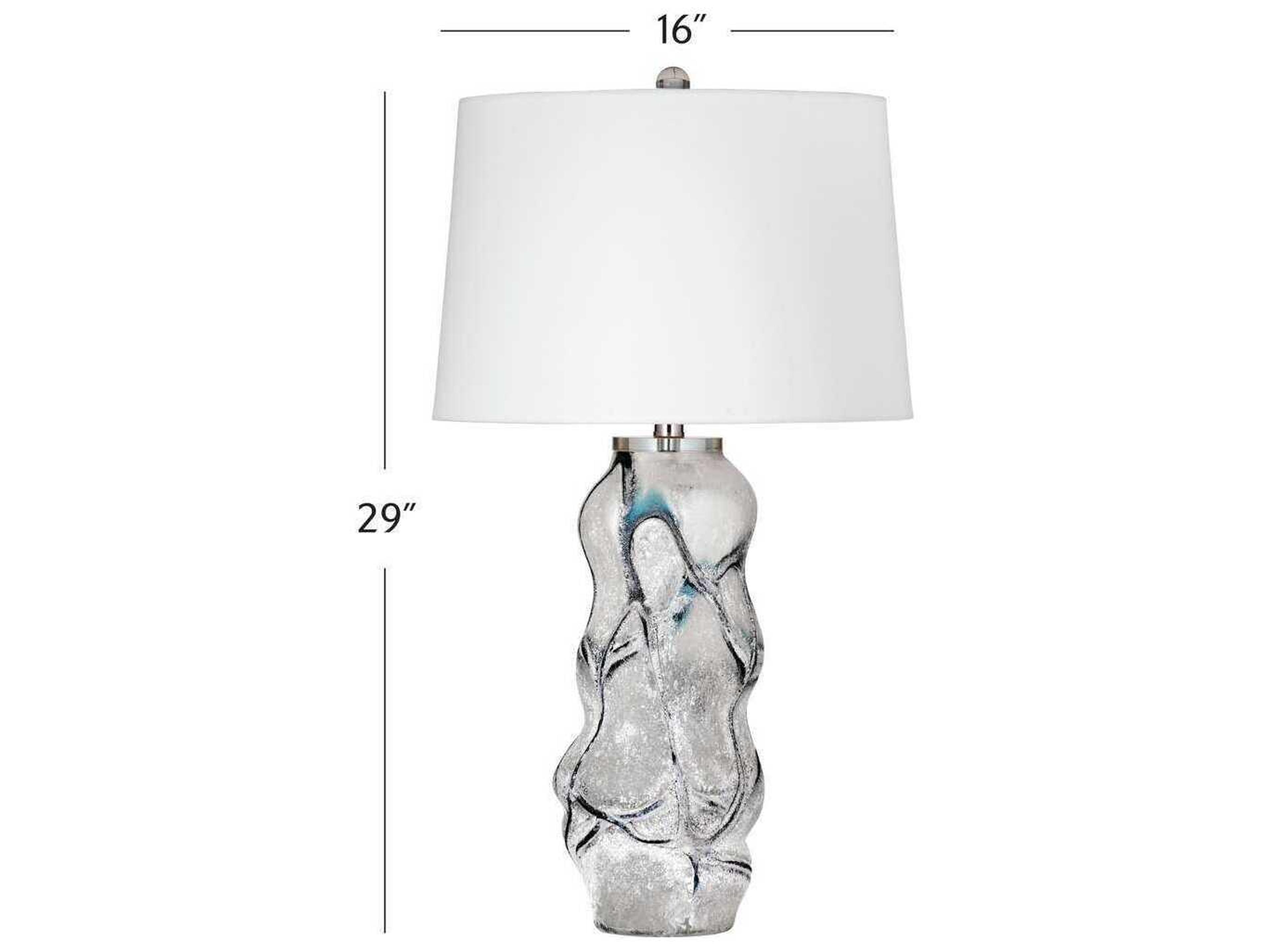 Bassett Mirror White Merrick Table Lamp