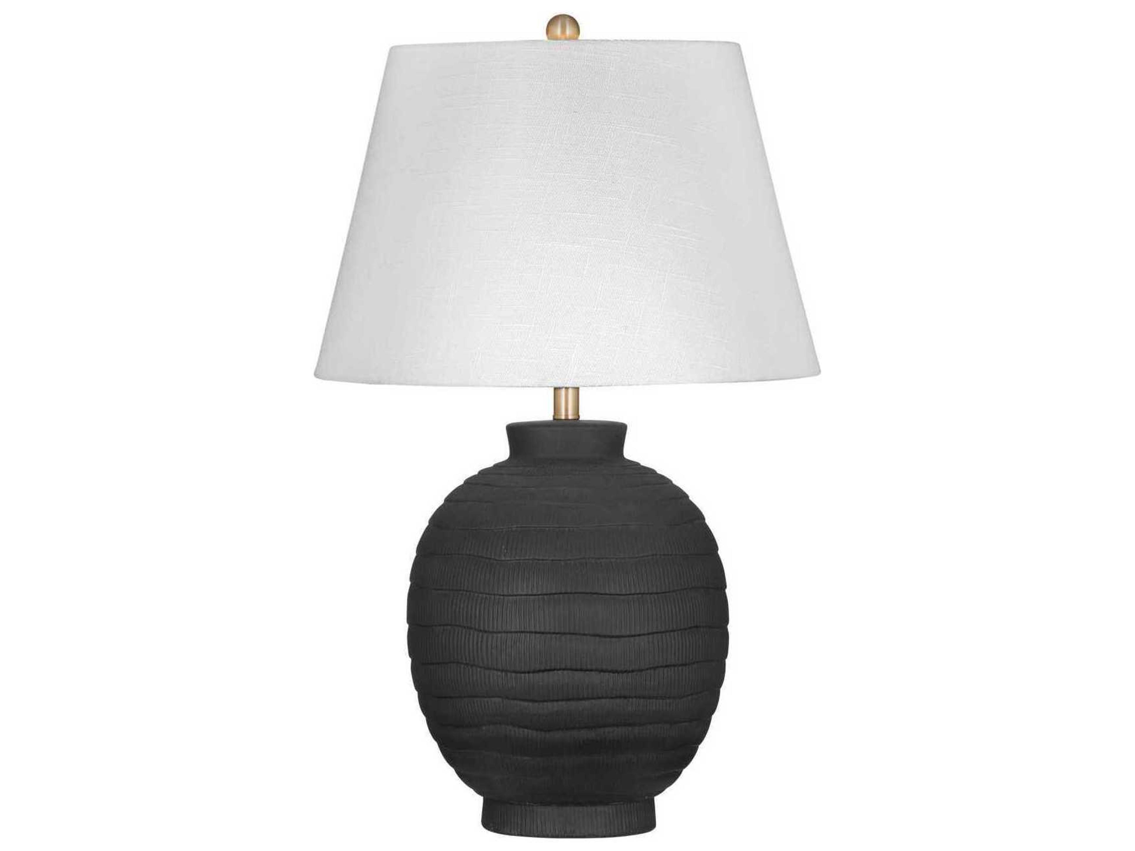 Bassett Mirror Black Ventraa Table Lamp