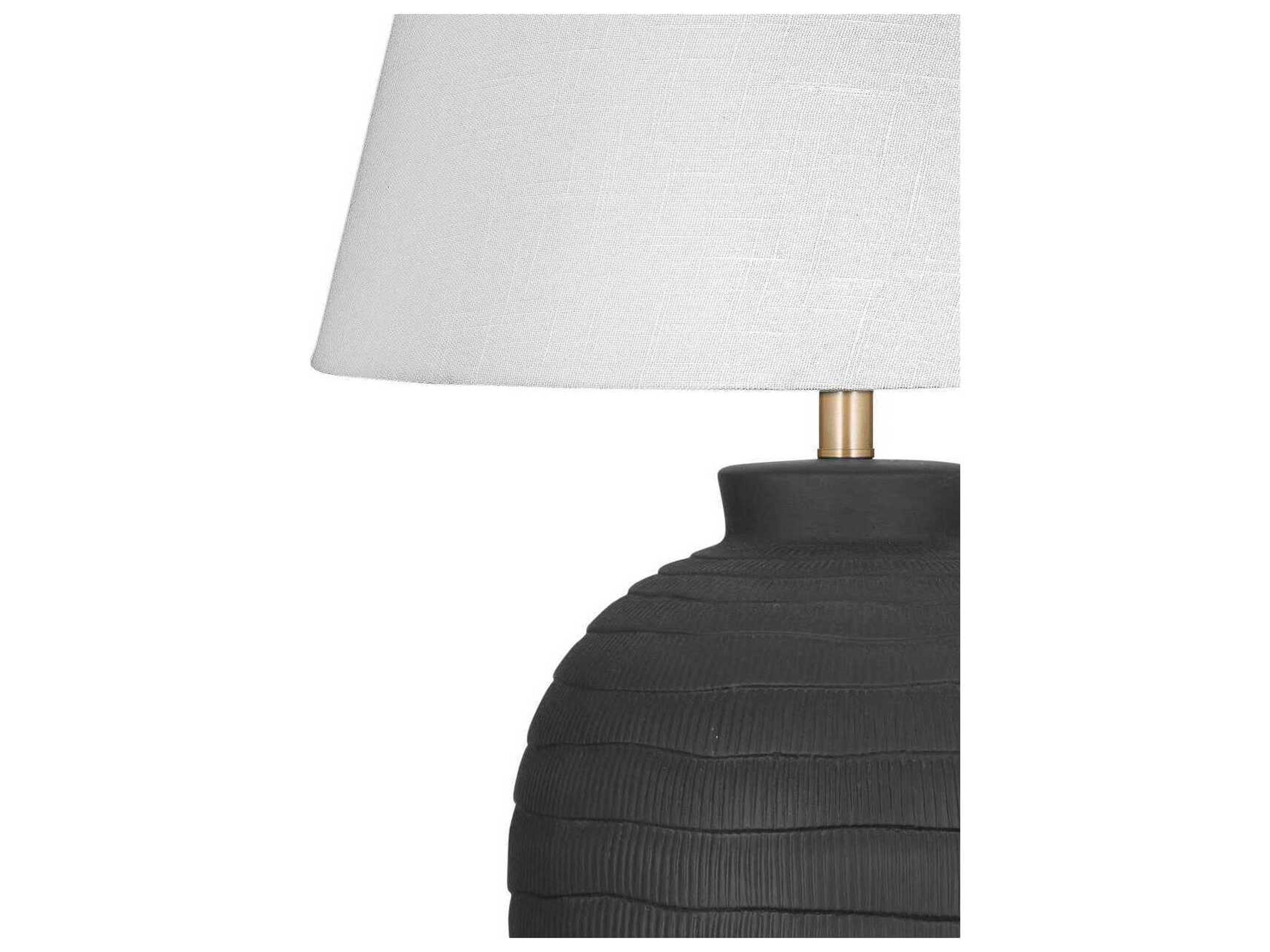 Bassett Mirror Black Ventraa Table Lamp