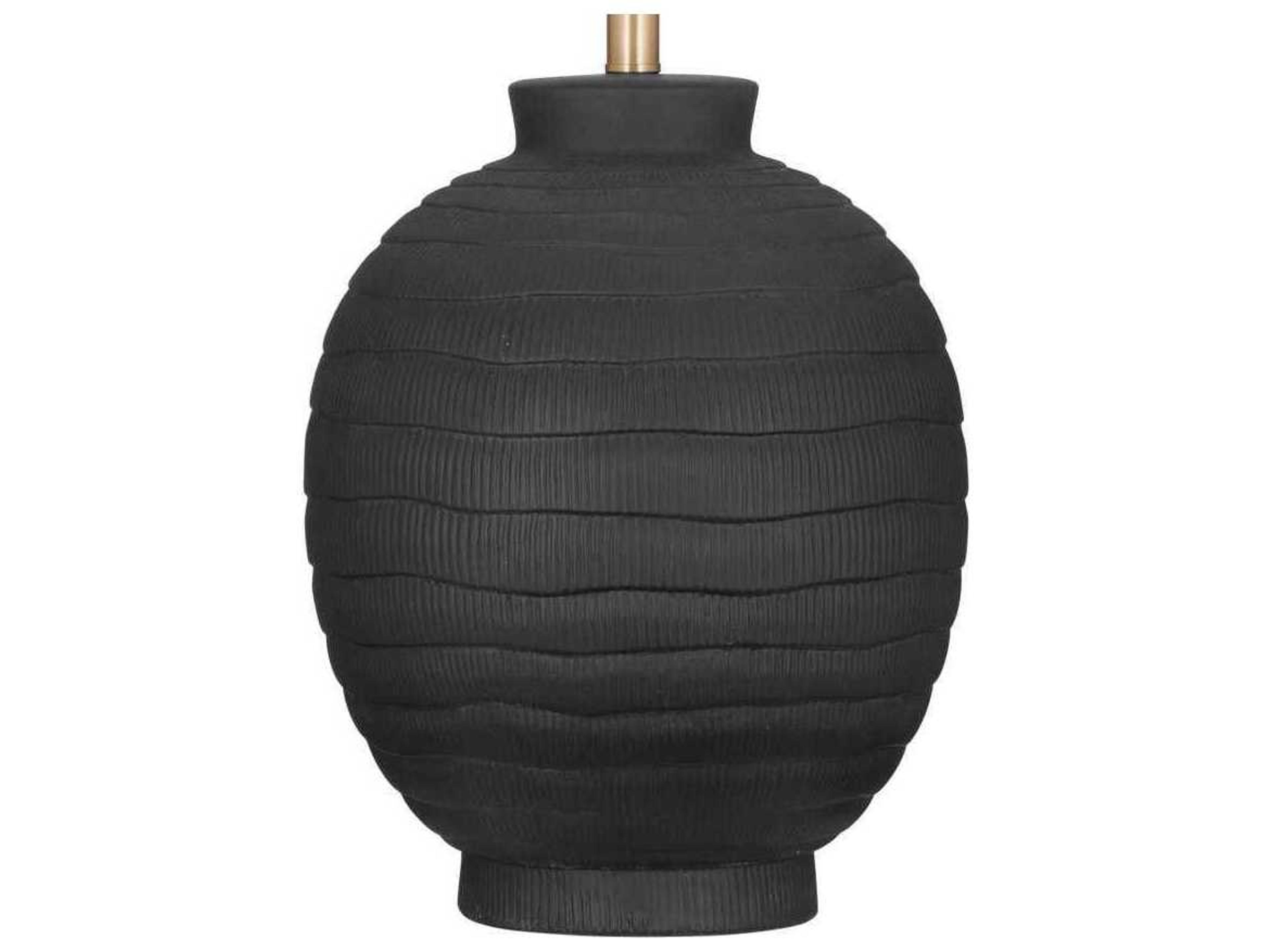 Bassett Mirror Black Ventraa Table Lamp