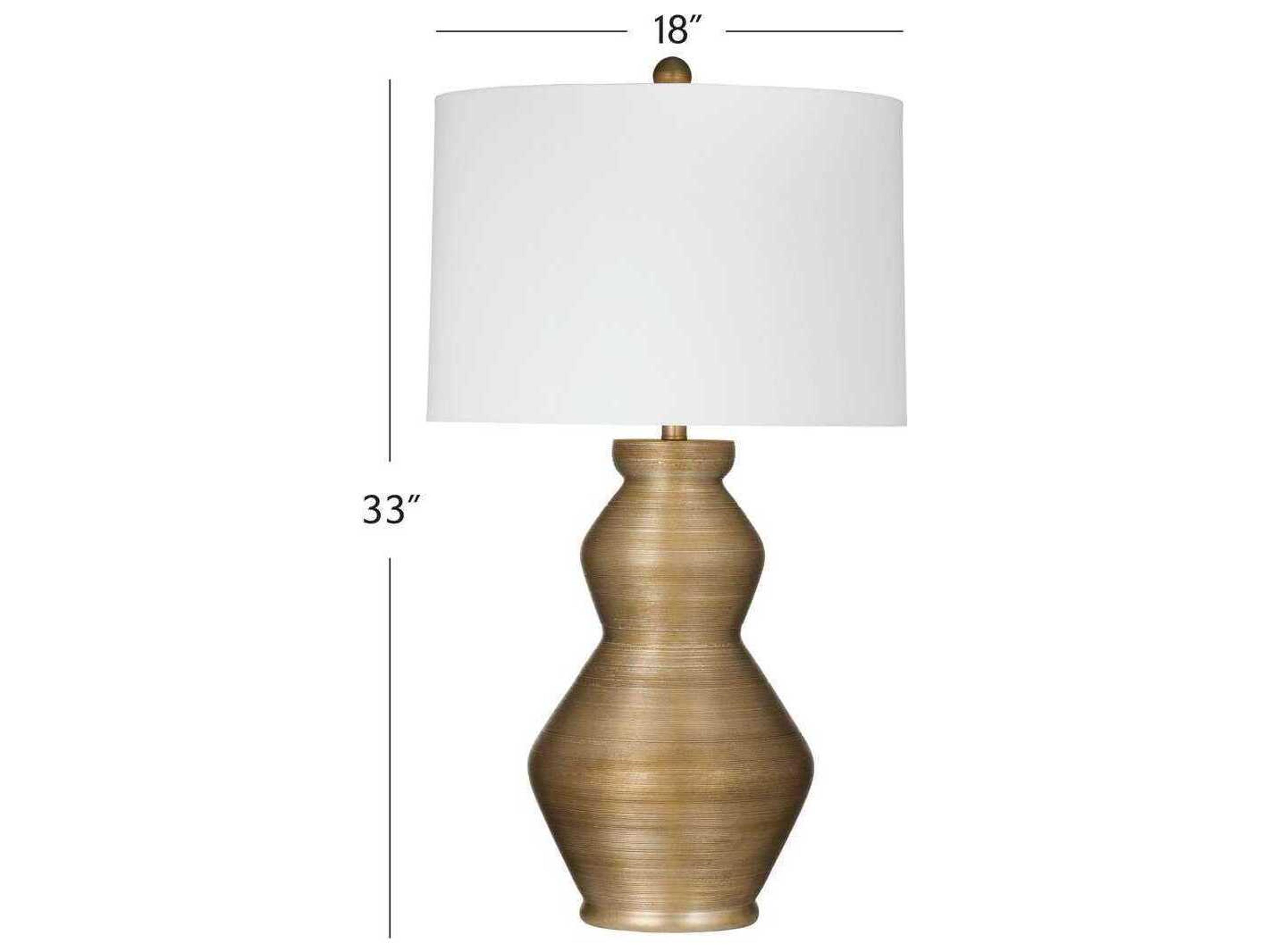 Bassett Mirror Gold Panola Table Lamp