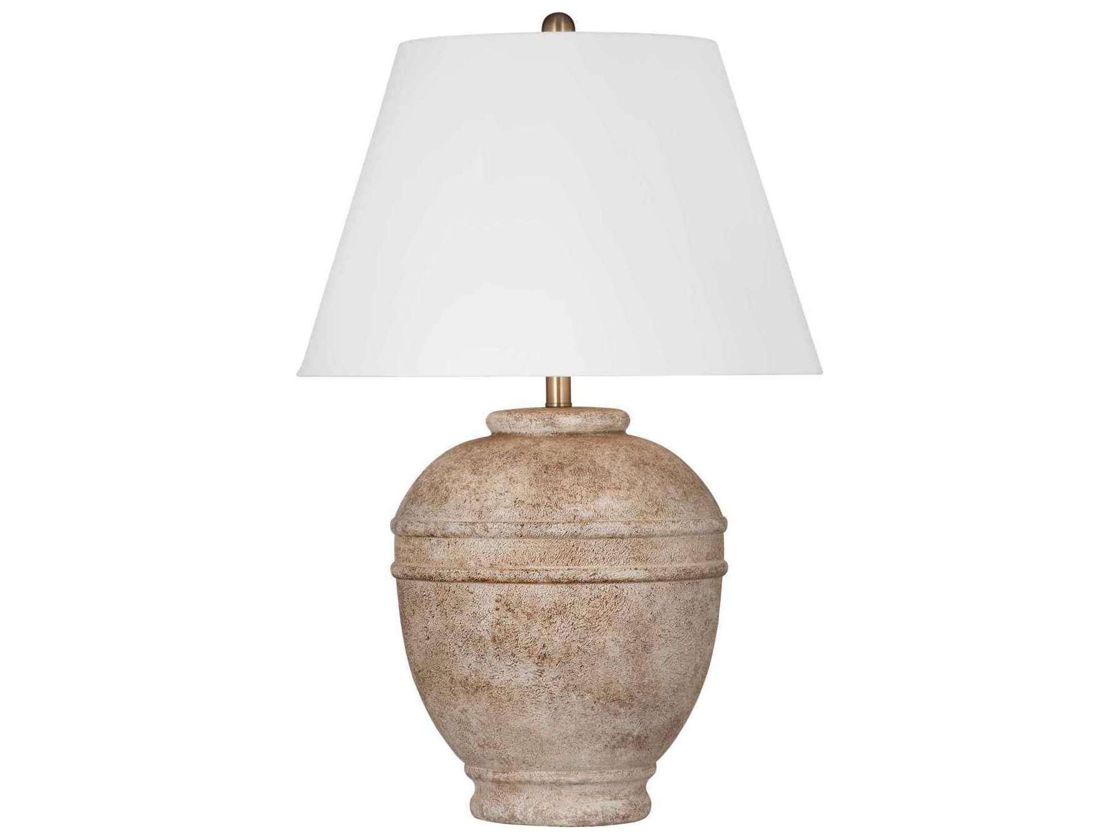 Bassett Mirror White Ashland Table Lamp