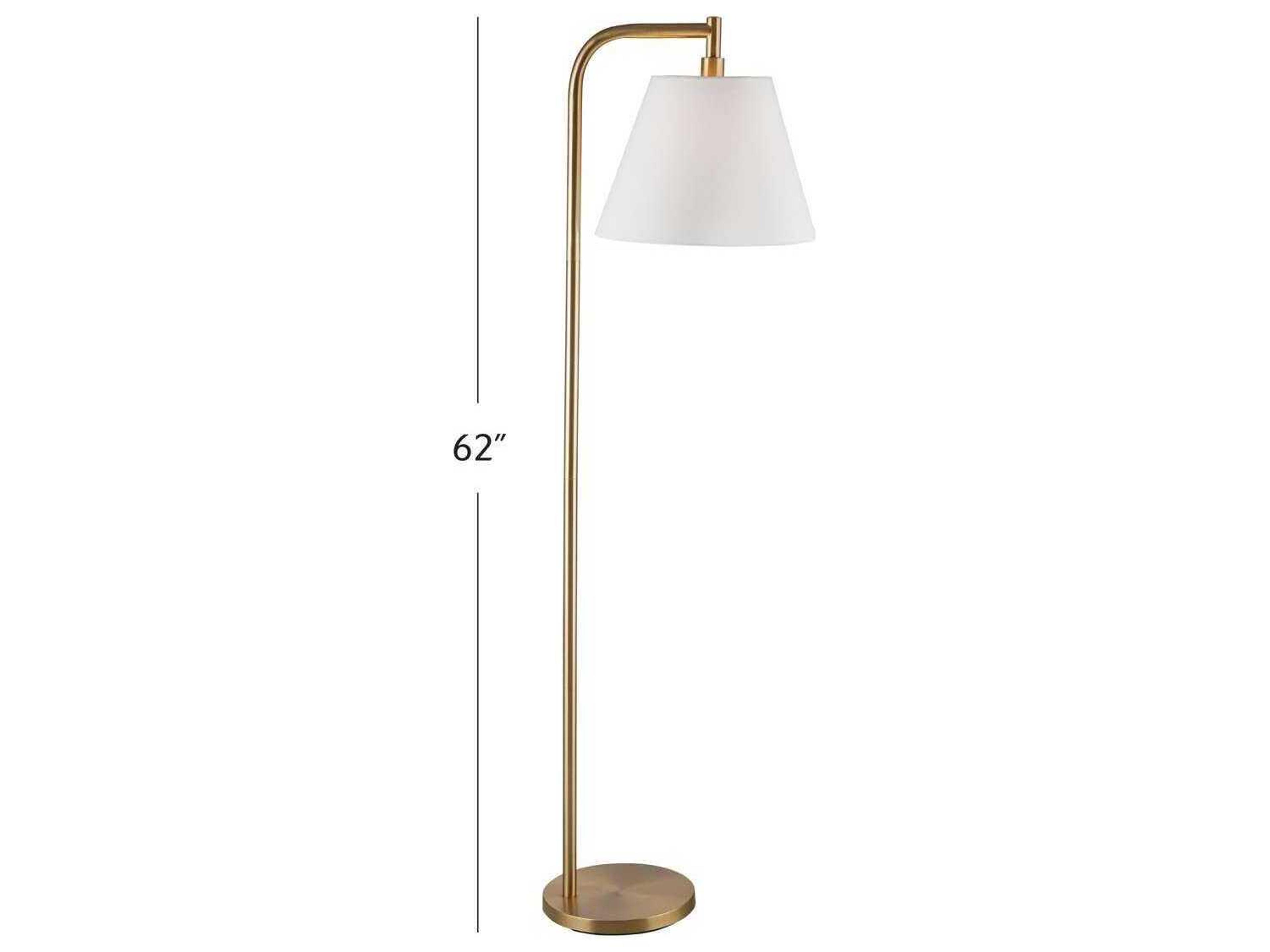 Bassett Mirror Gold Telfair Floor Lamp