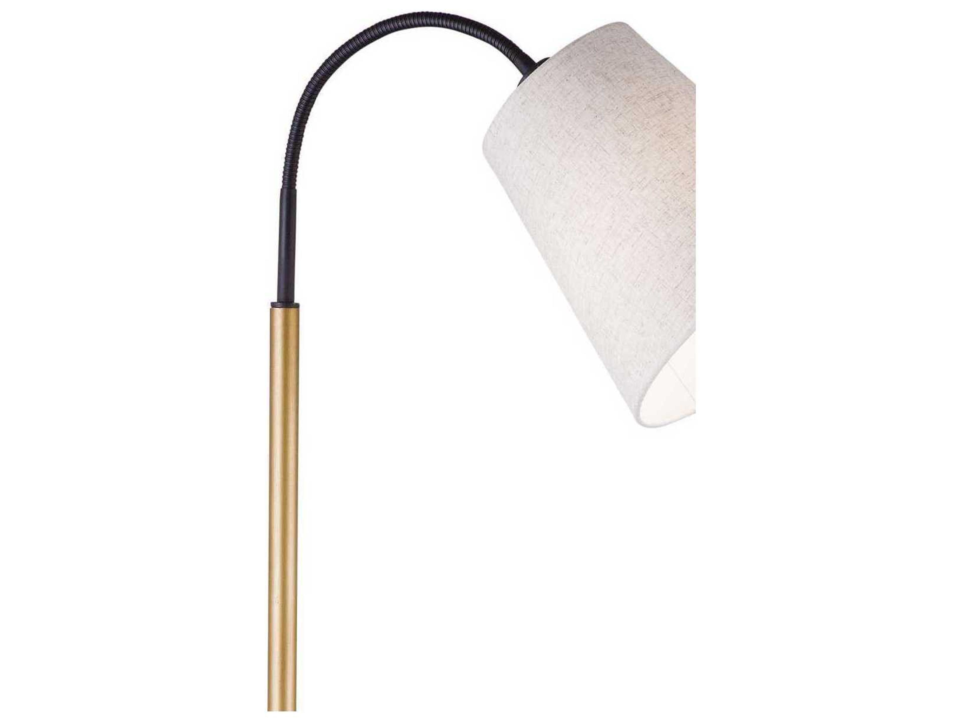 Bassett Mirror Gold Benton Floor Lamp