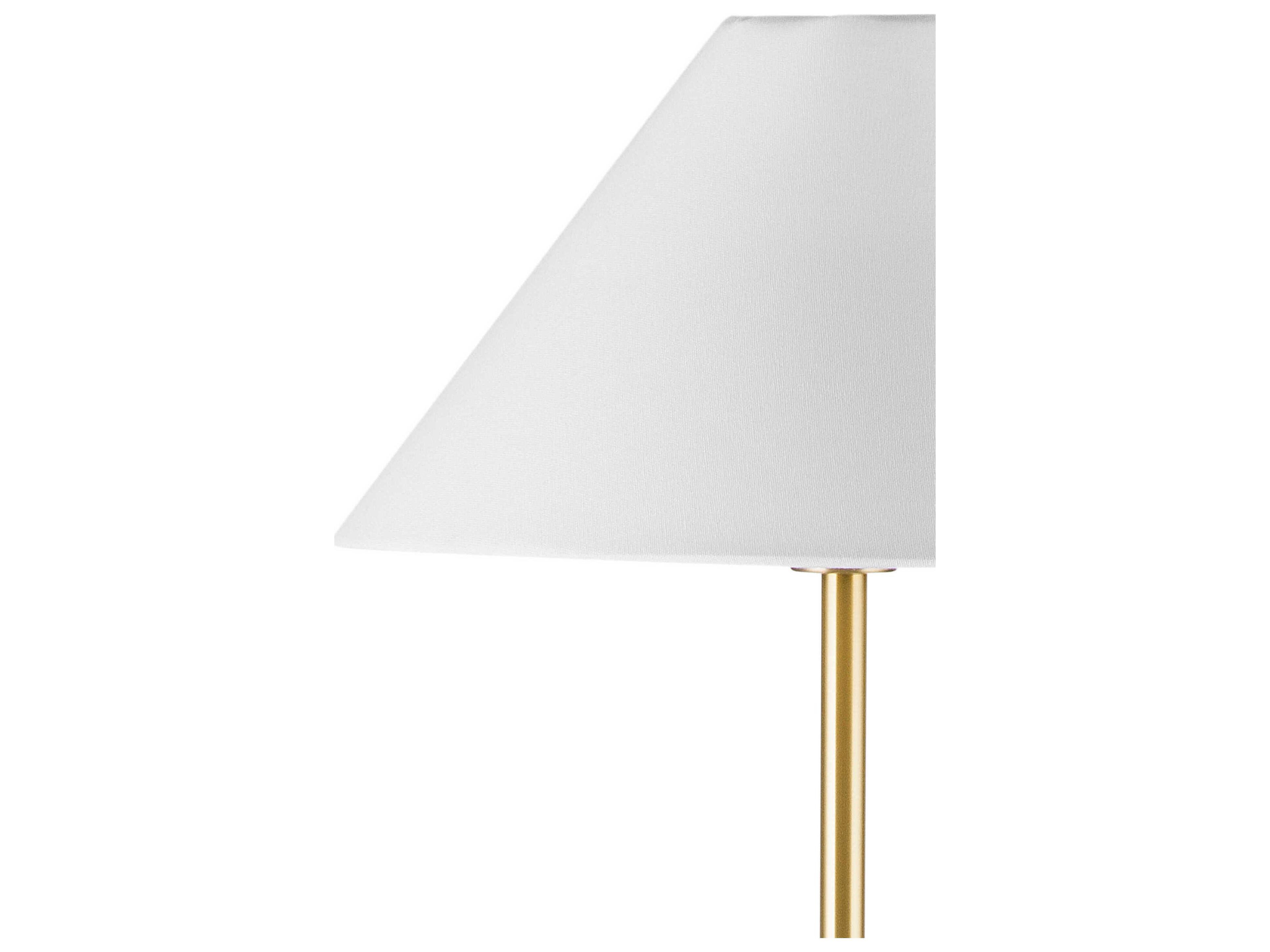 Bassett Mirror Rutland Brass Floor Lamp
