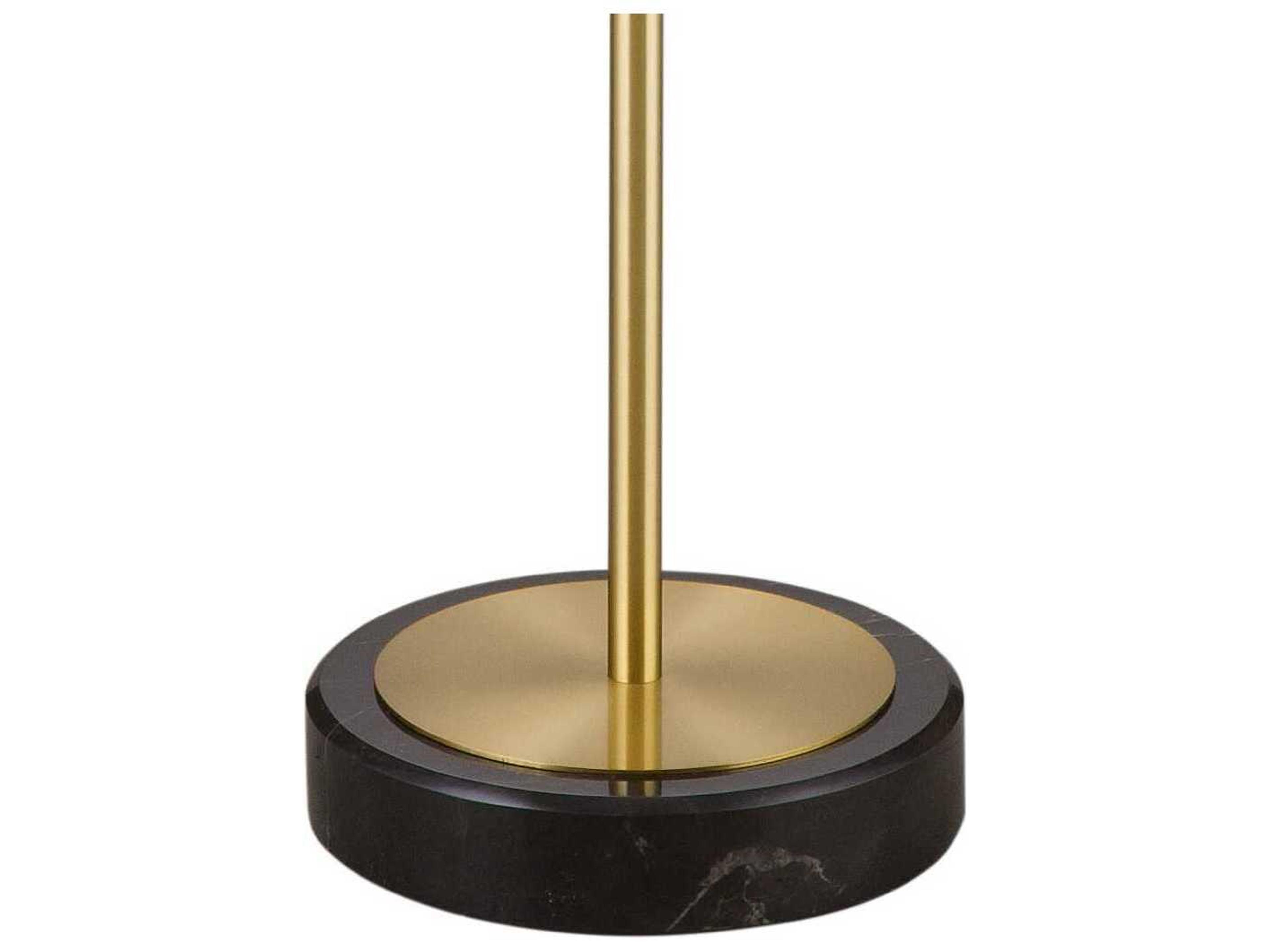 Bassett Mirror Rutland Brass Floor Lamp