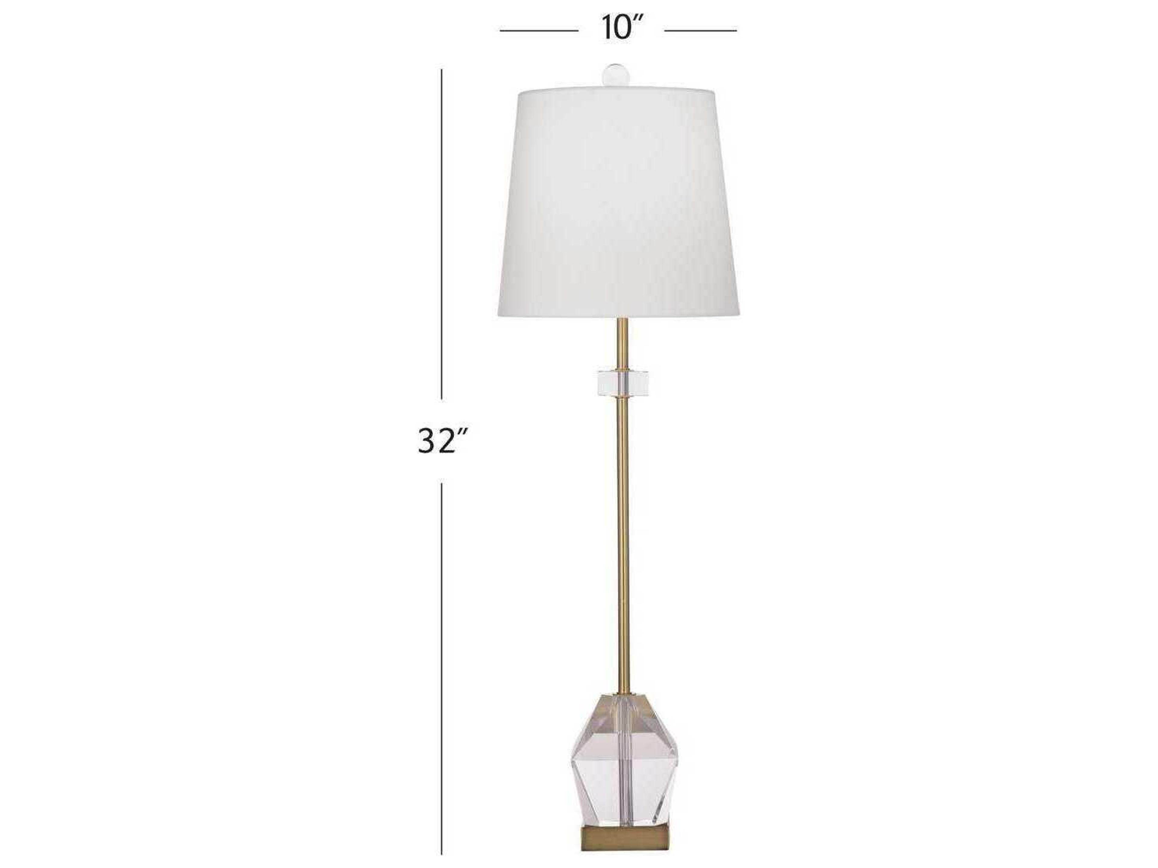 Bassett Mirror Gold Hampton Table Lamp