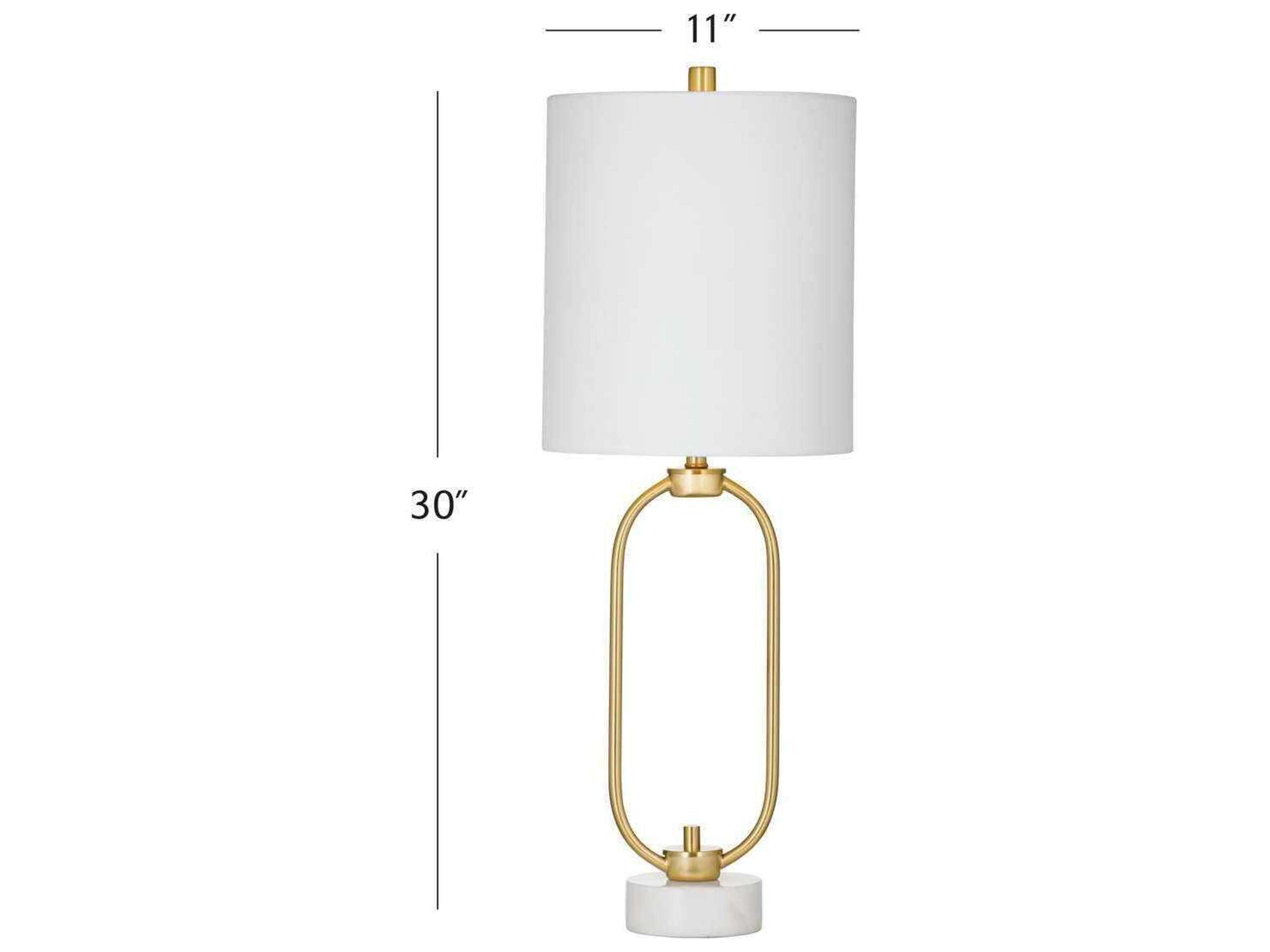 Bassett Mirror Brass Tyne Table Lamp