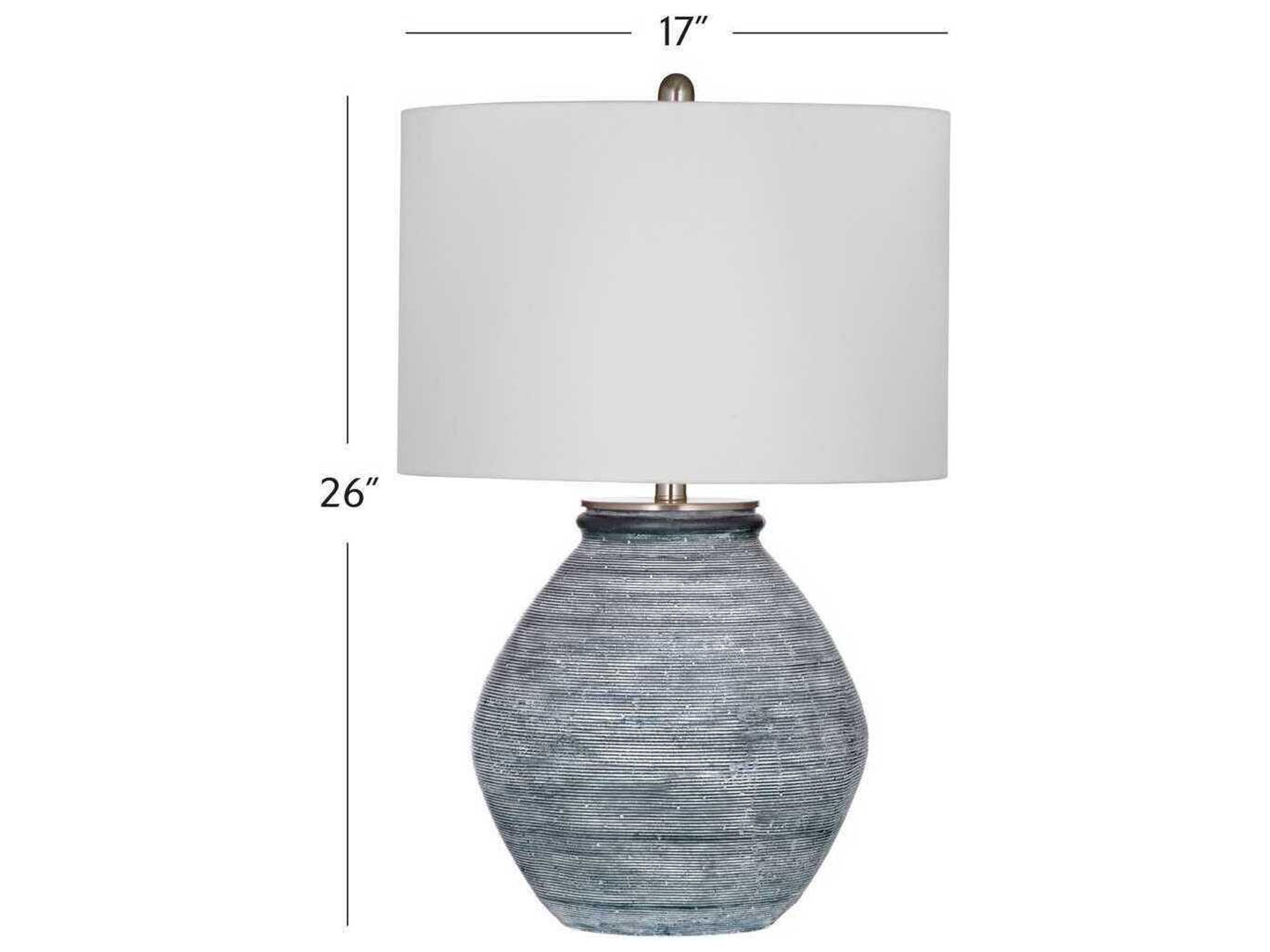 Bassett Mirror Blue Midlands Table Lamp