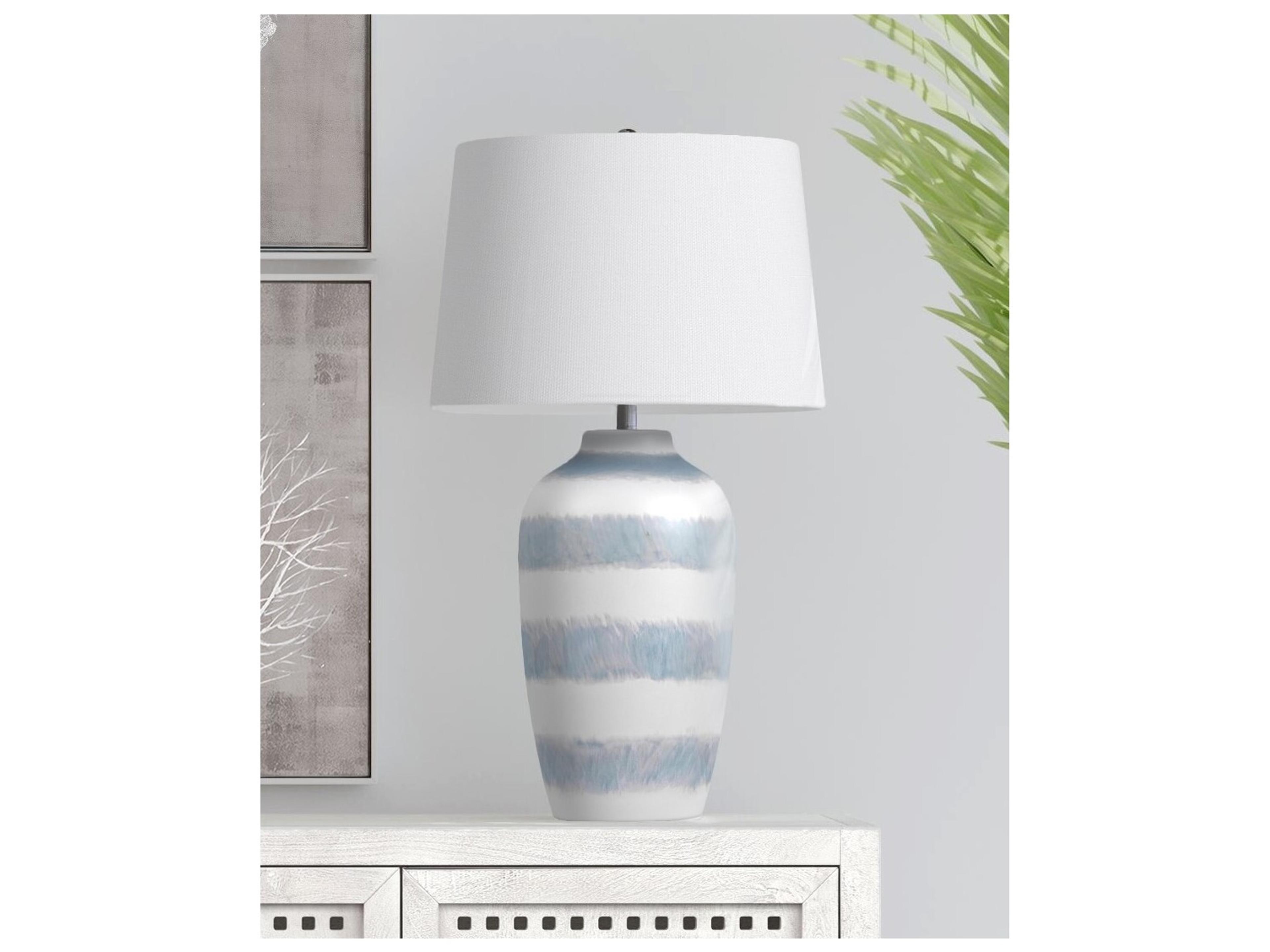Bassett Mirror White Table Lamp