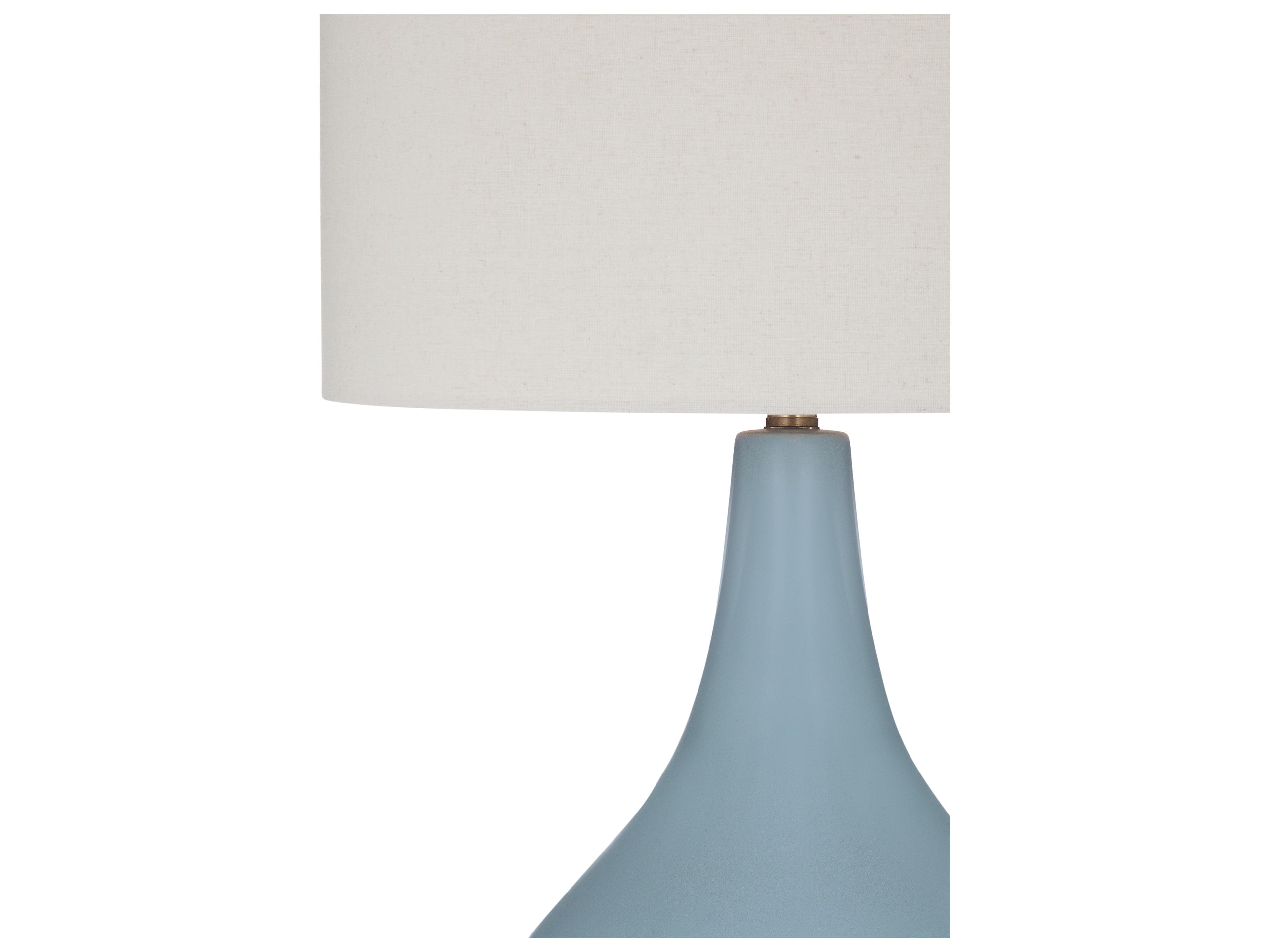 Bassett Mirror Rawlins Light Grey Blue Buffet Lamp