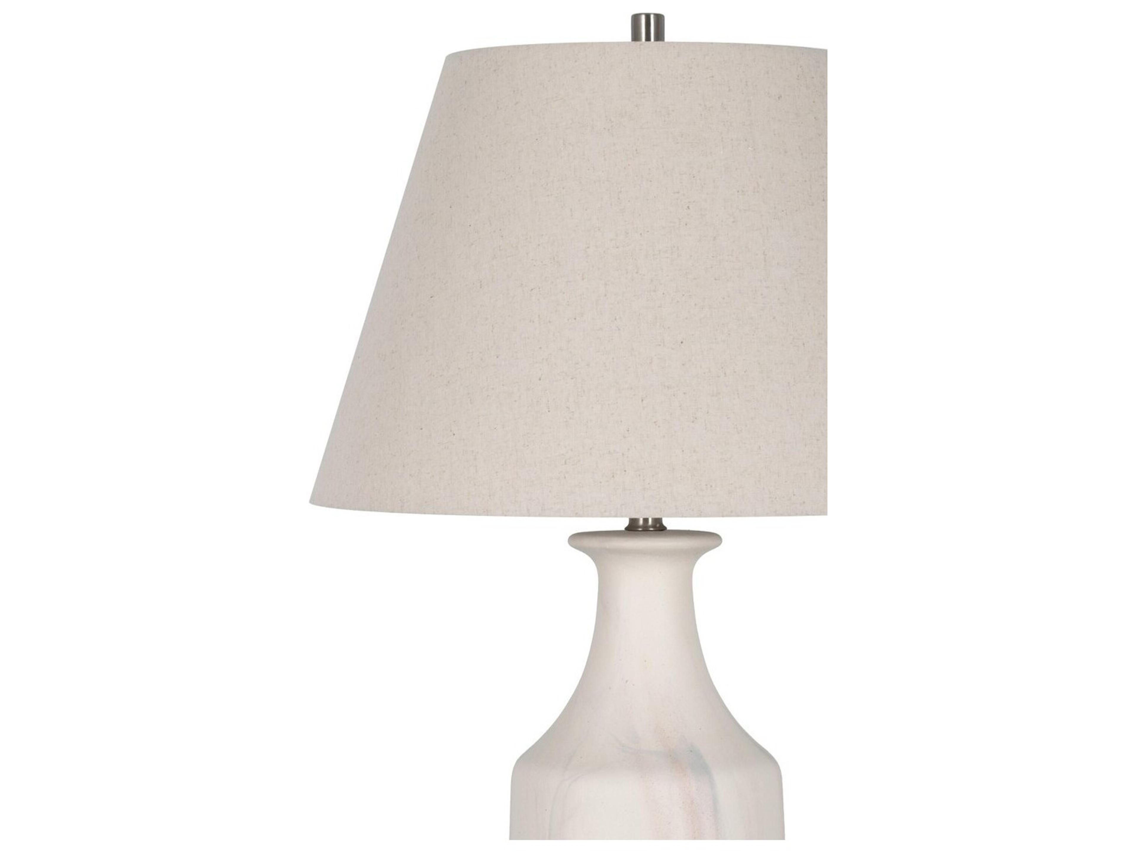 Bassett Mirror White Table Lamp