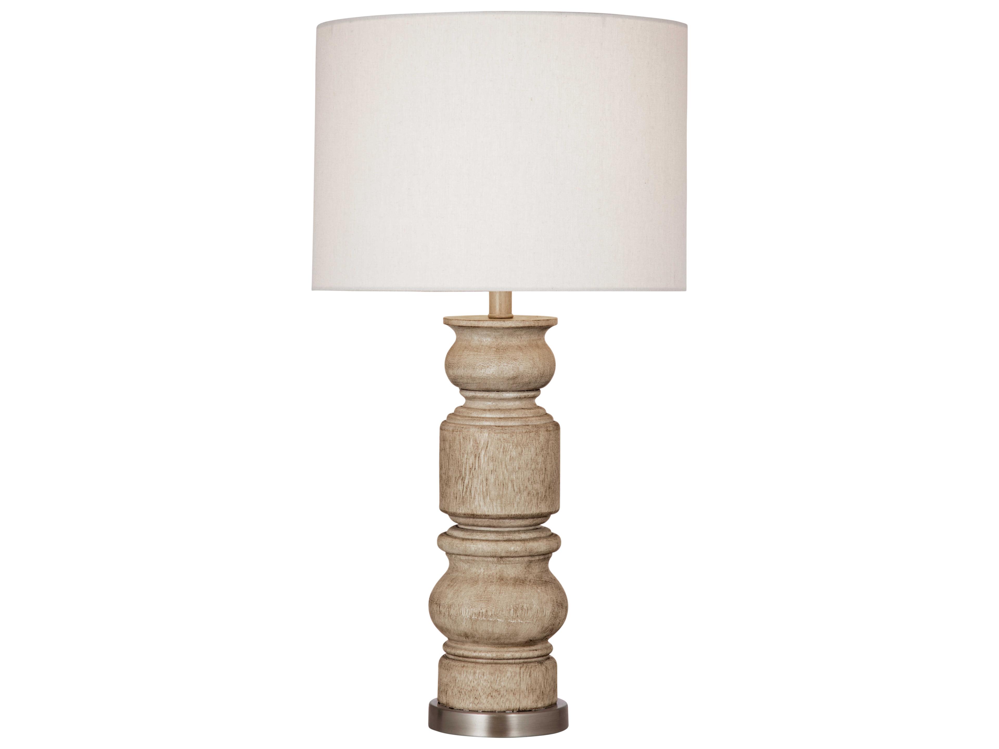 Helford Light Brown Oatmeal Linen Buffet Lamp