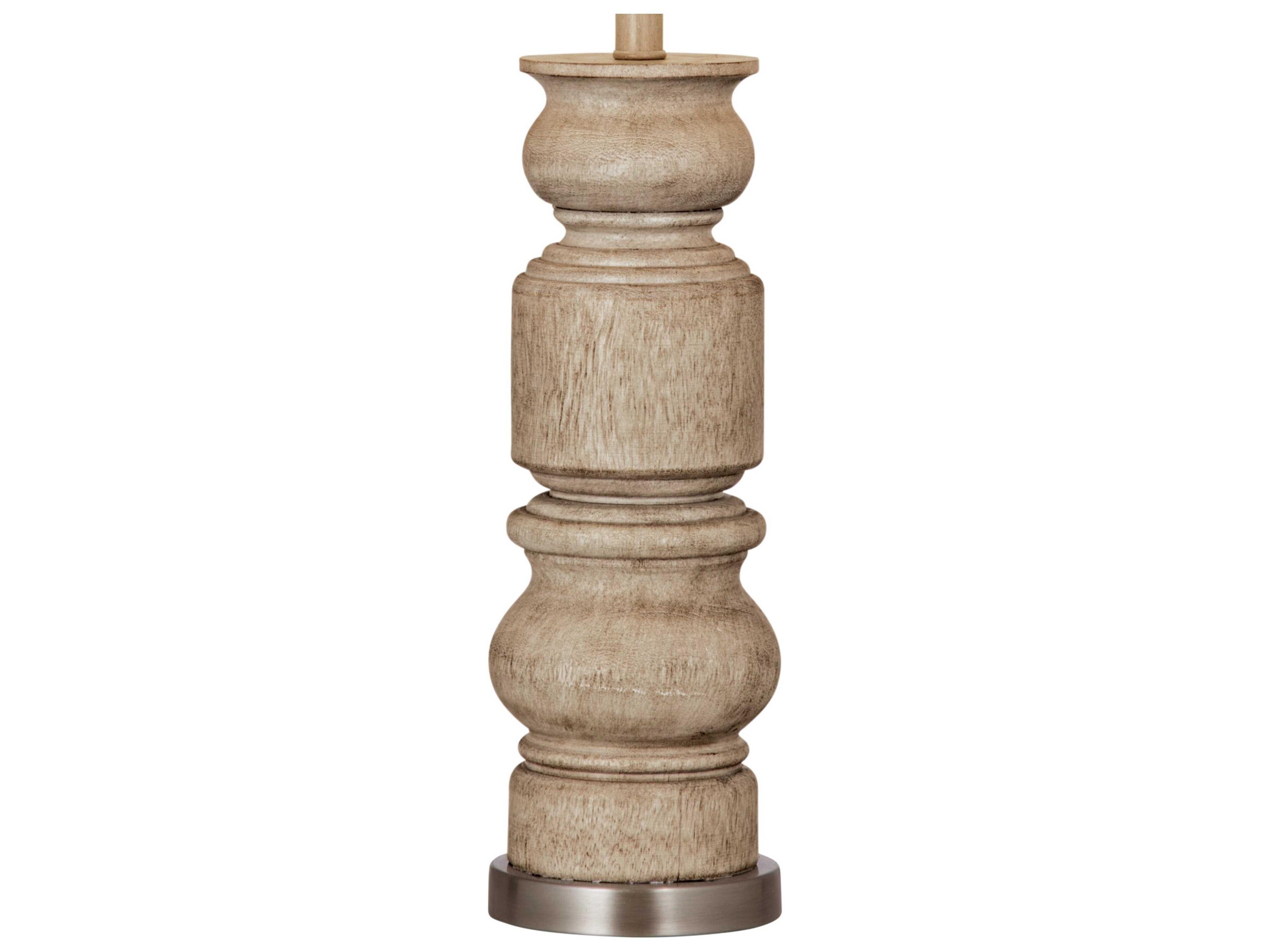 Bassett Mirror Helford Light Brown Oatmeal Linen Buffet Lamp