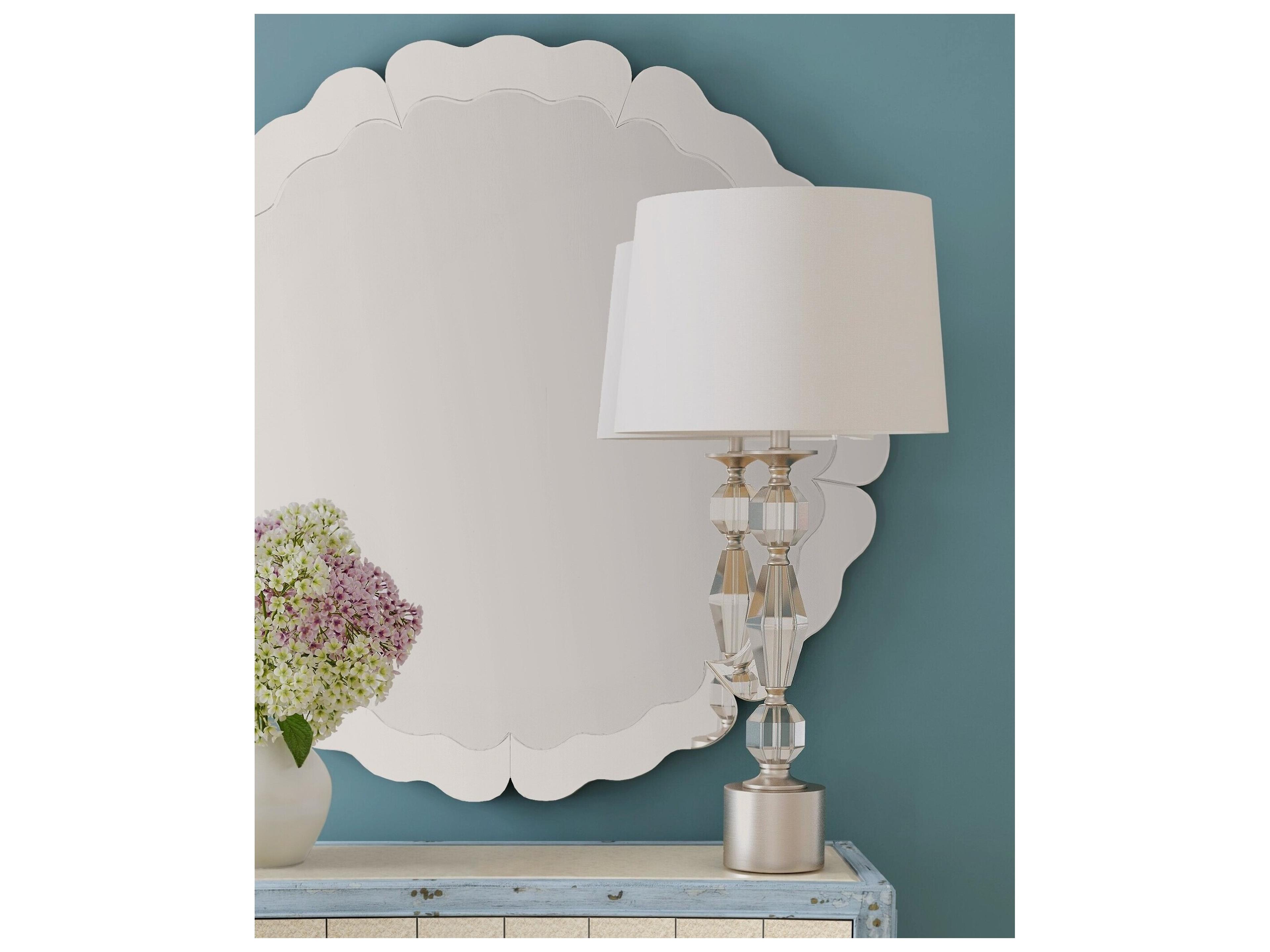 Bassett Mirror Nickel Table Lamp