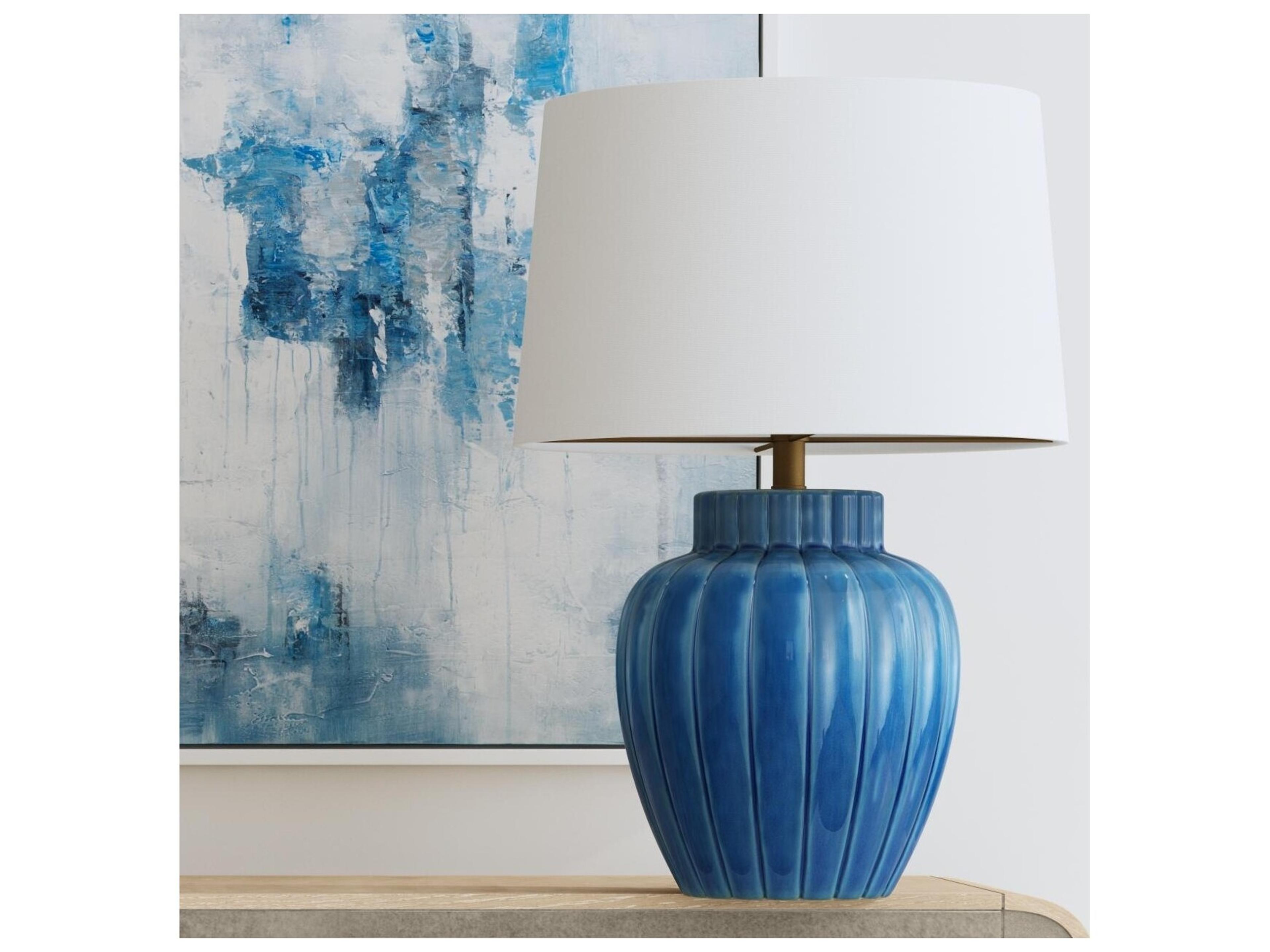 Bassett Mirror Blue Table Lamp