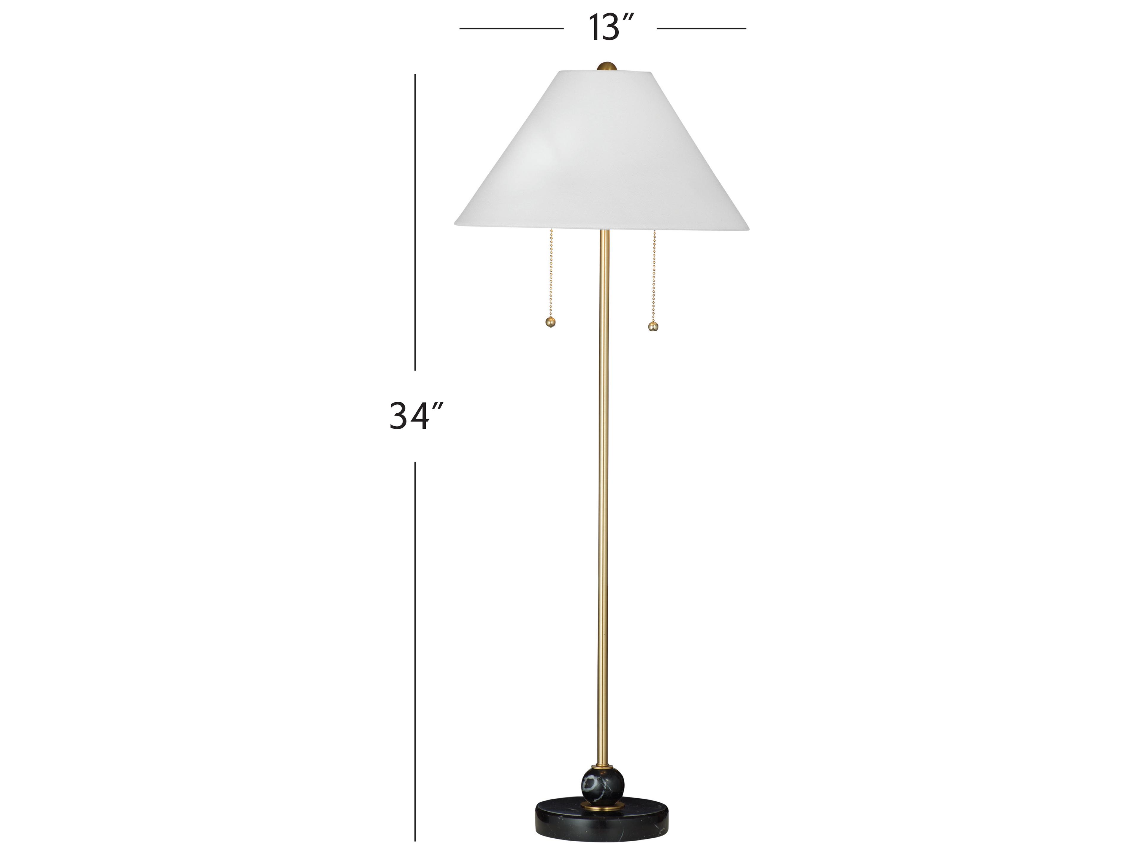 Bassett Mirror Gold Brass Table Lamp