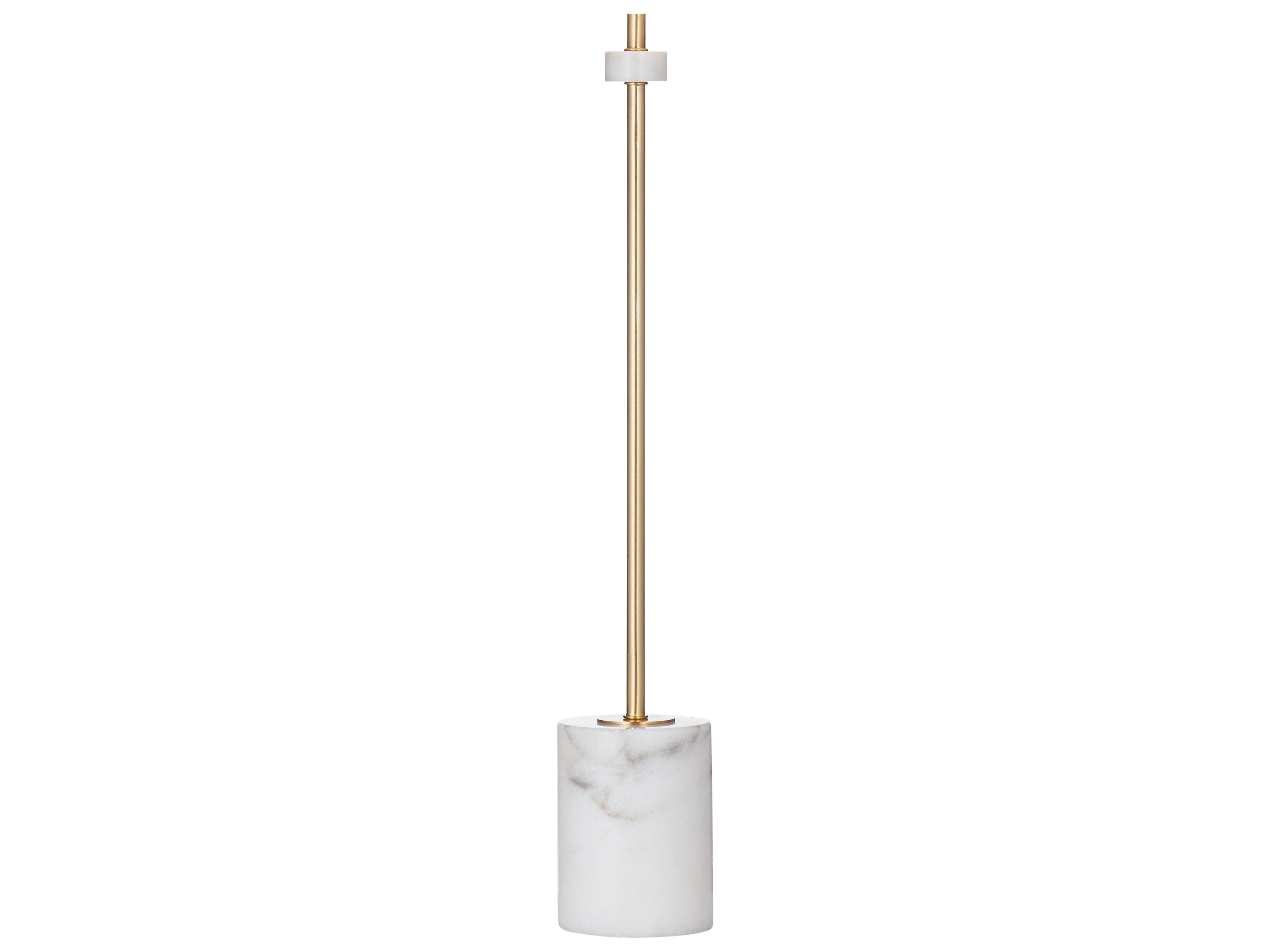Bassett Mirror Gold White Table Lamp