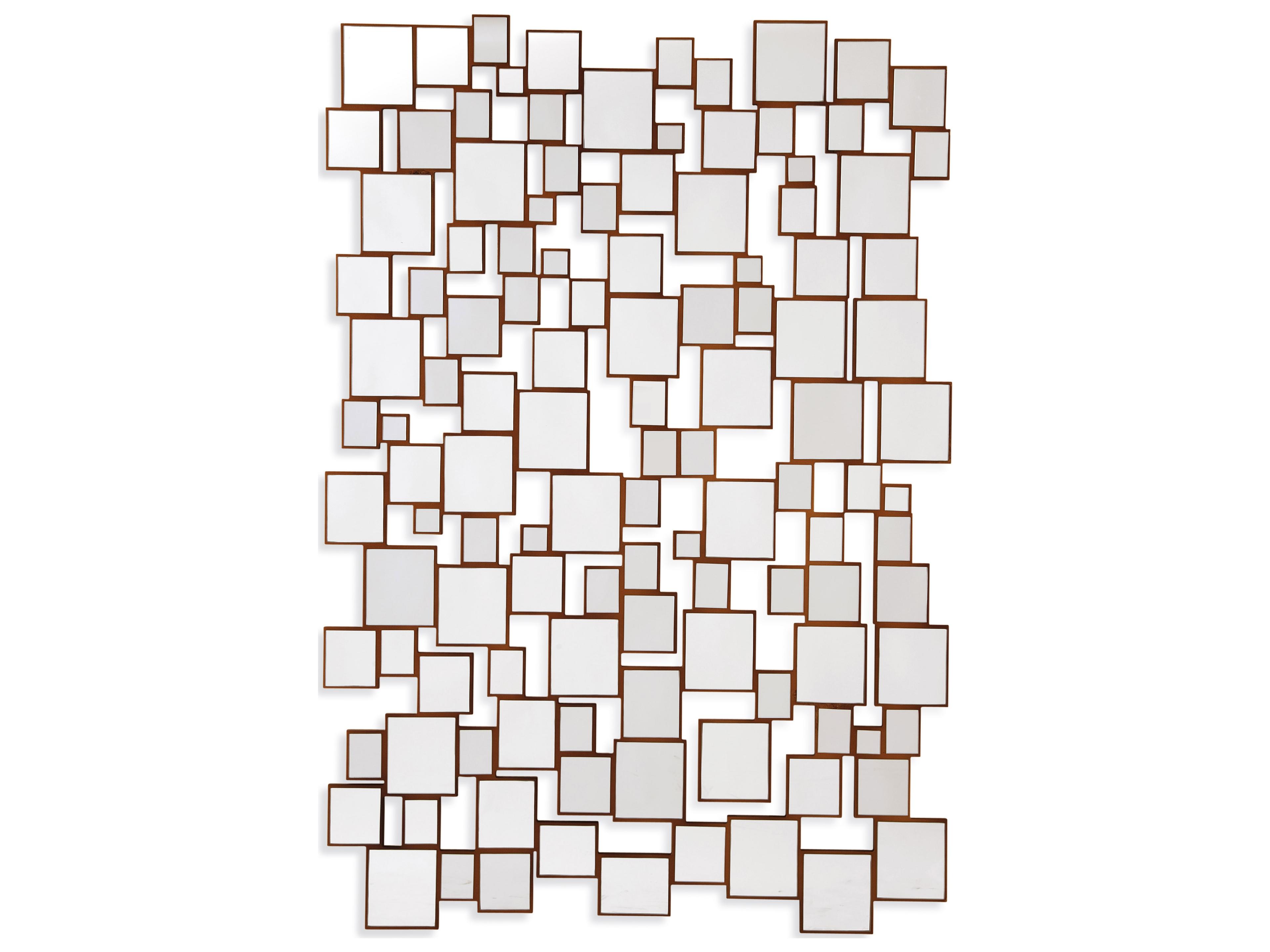 Illyria Rectangle Wall Mirror in Antique Gold