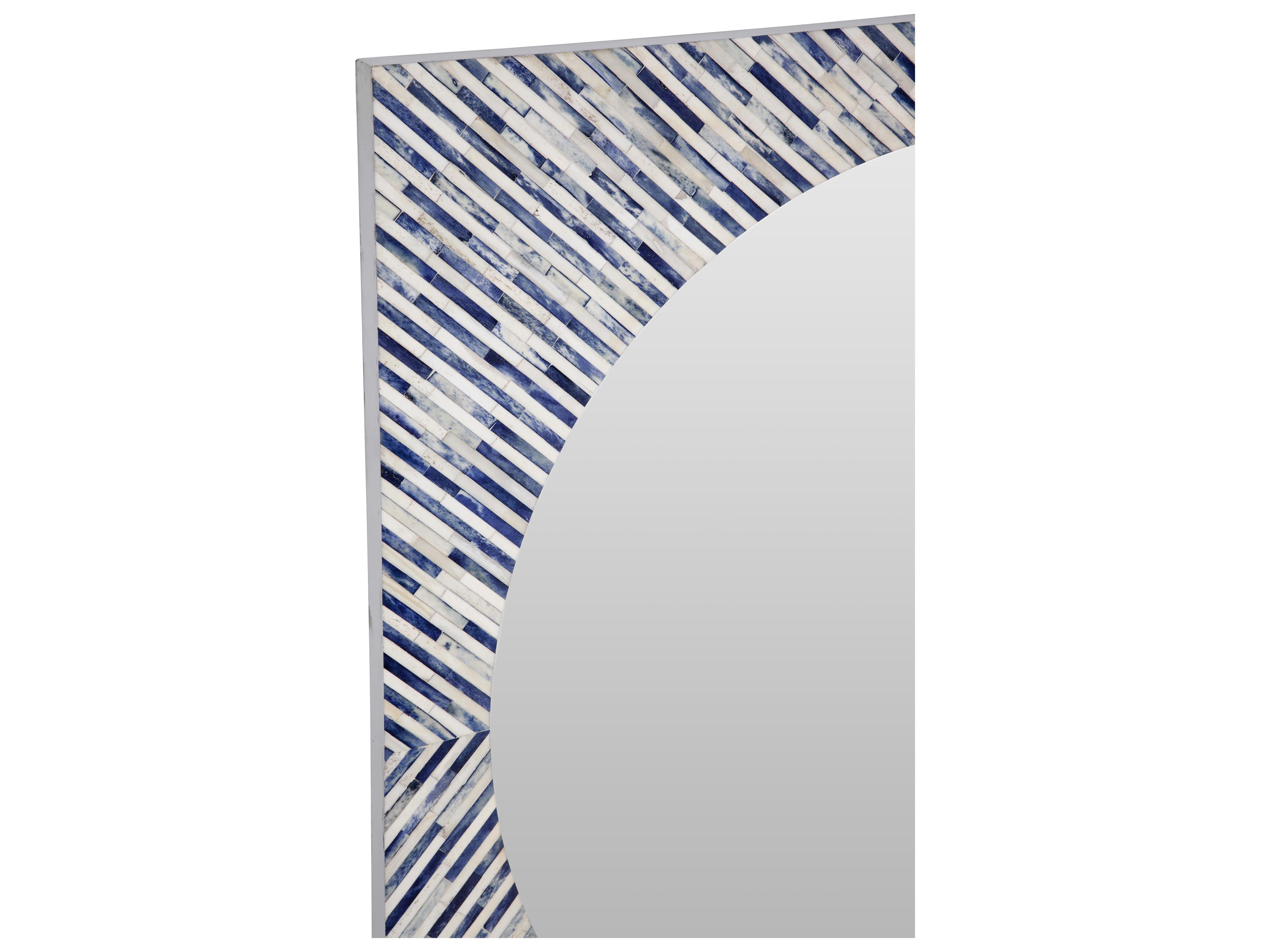 Bassett Mirror Sunburst Bone Round Wall Mirror