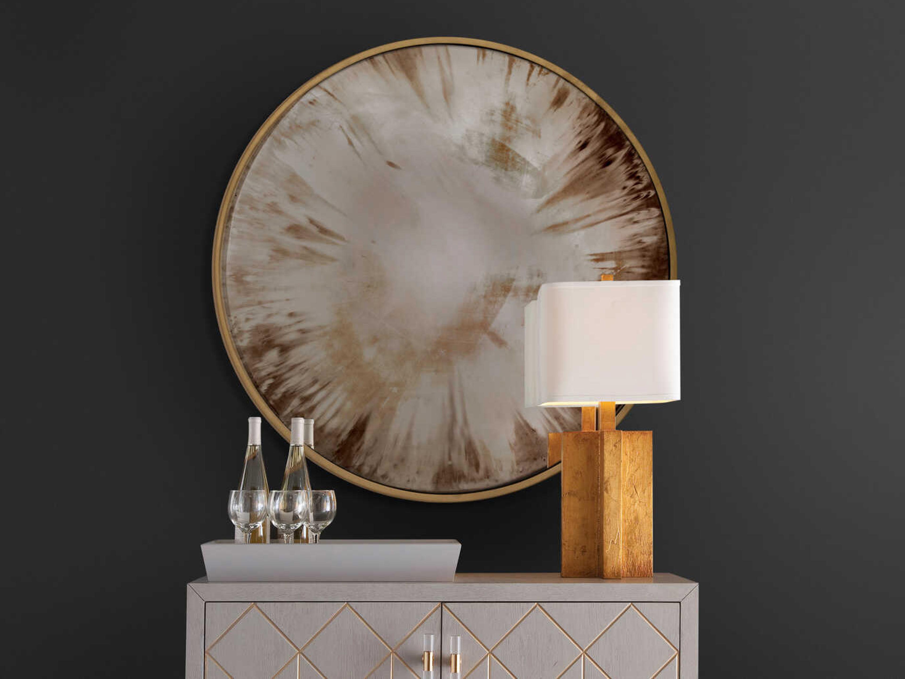 Bassett Mirror Gannon Hovland Round Wall Mirror