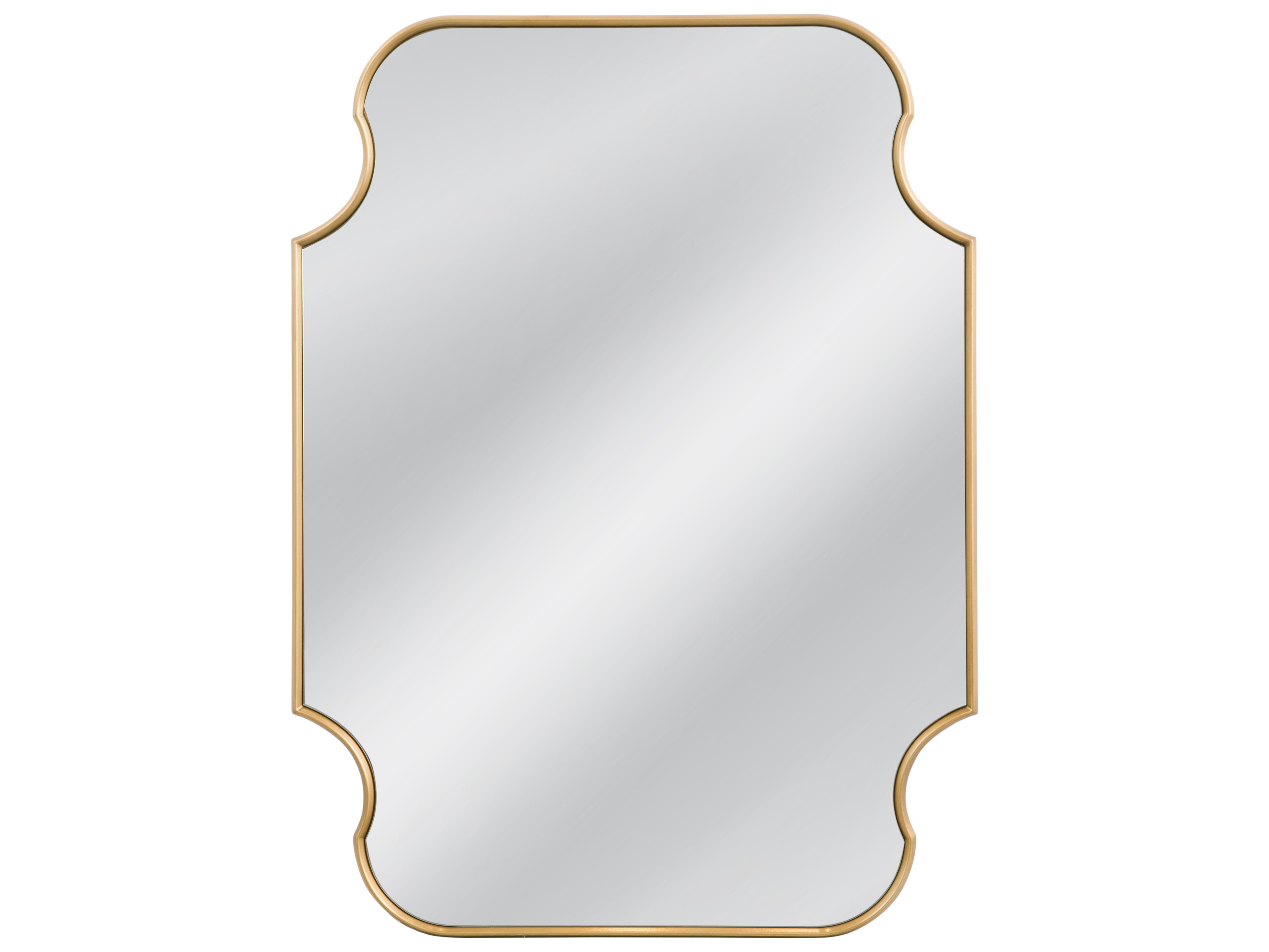 Lyenda Gold Leaf Rectangular Wall Mirror